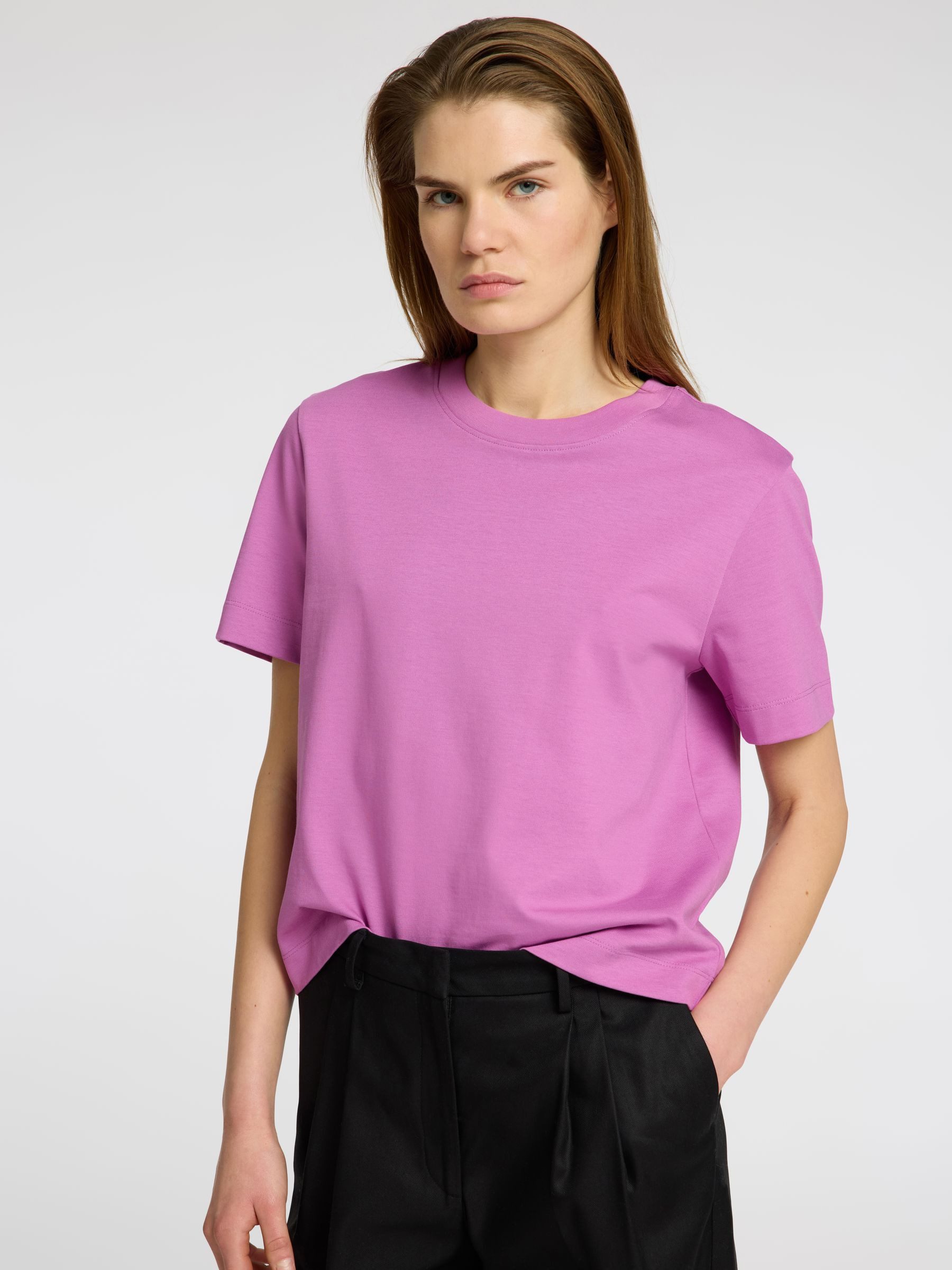 SELECTED FEMME T-Shirt Kurzarm- mit Rundhalsausschnitt günstig online kaufen