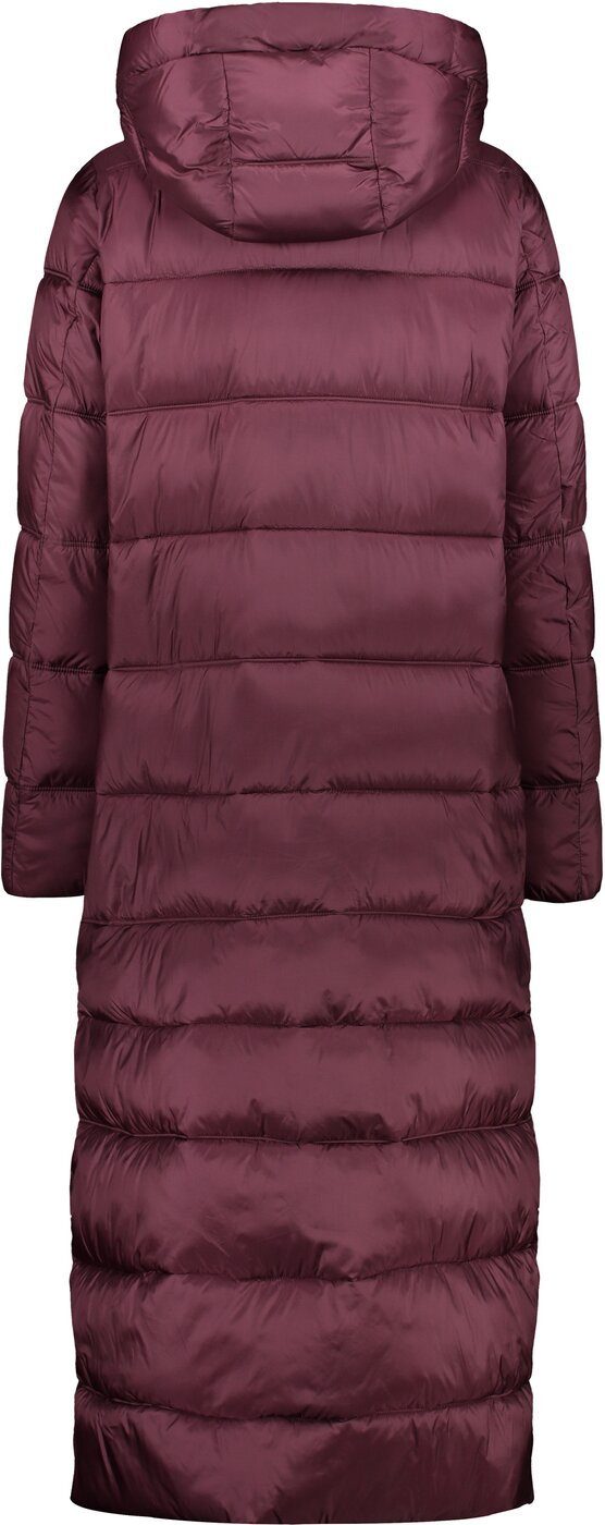 CMP Jackenblazer WOMAN LONG COAT FIX HOOD BURGUNDY