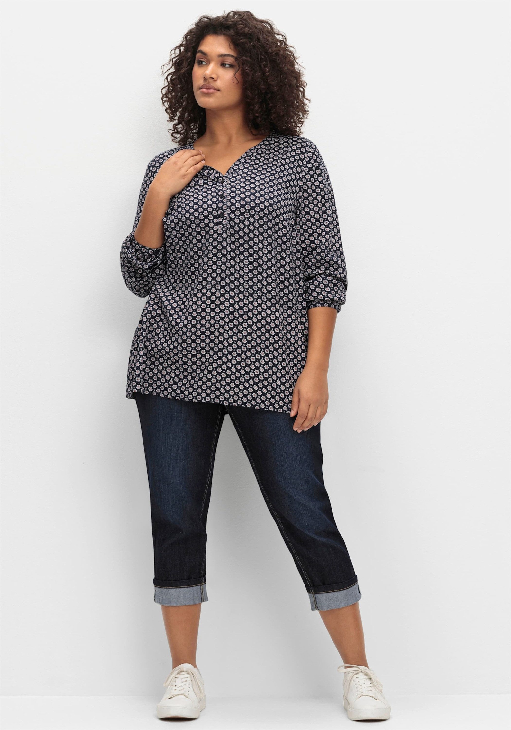 Sheego Jeansshorts Stretch-Jeans