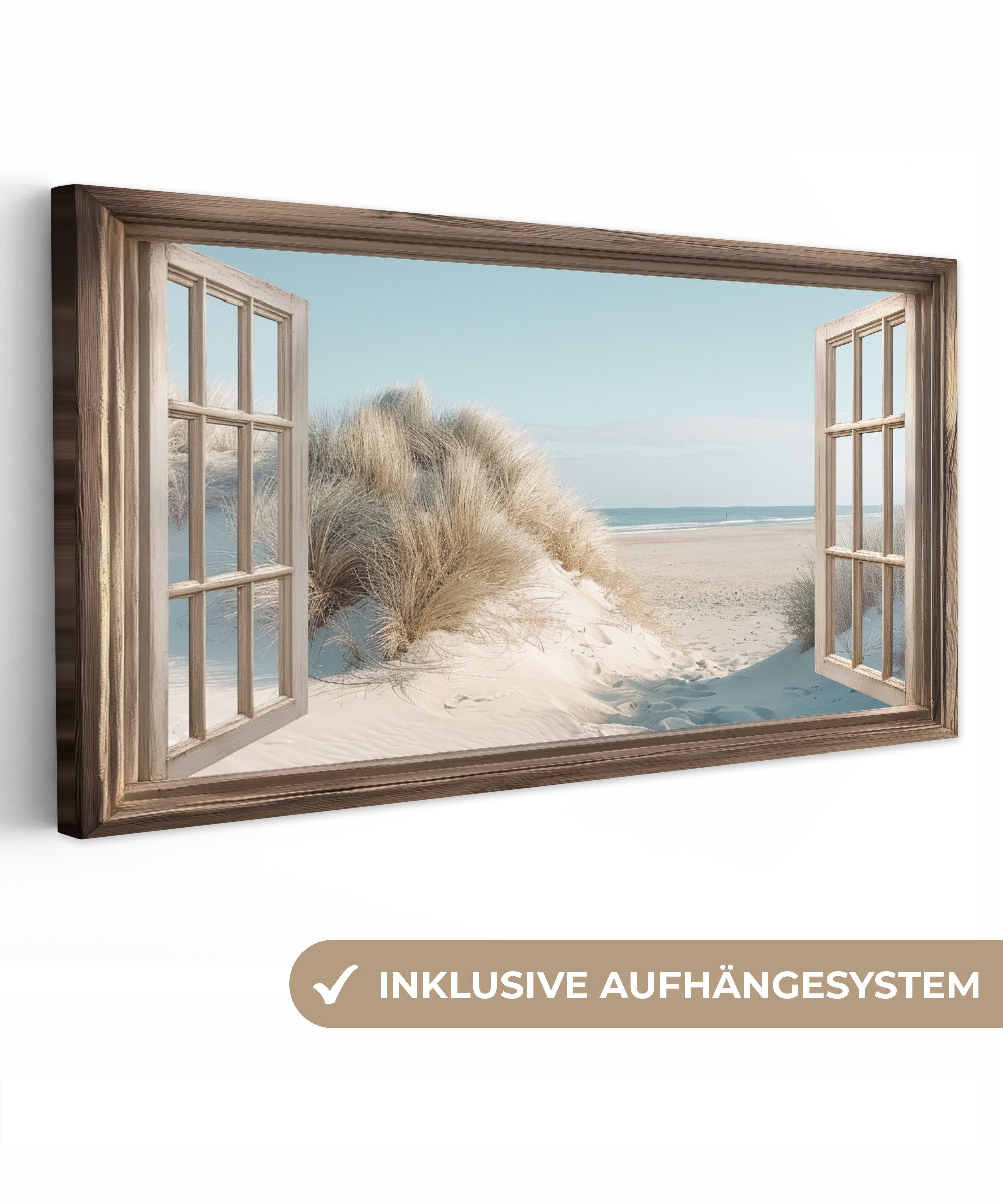 OneMillionCanvasses® Leinwandbild Panorama Aussicht - Hochgras günstig online kaufen