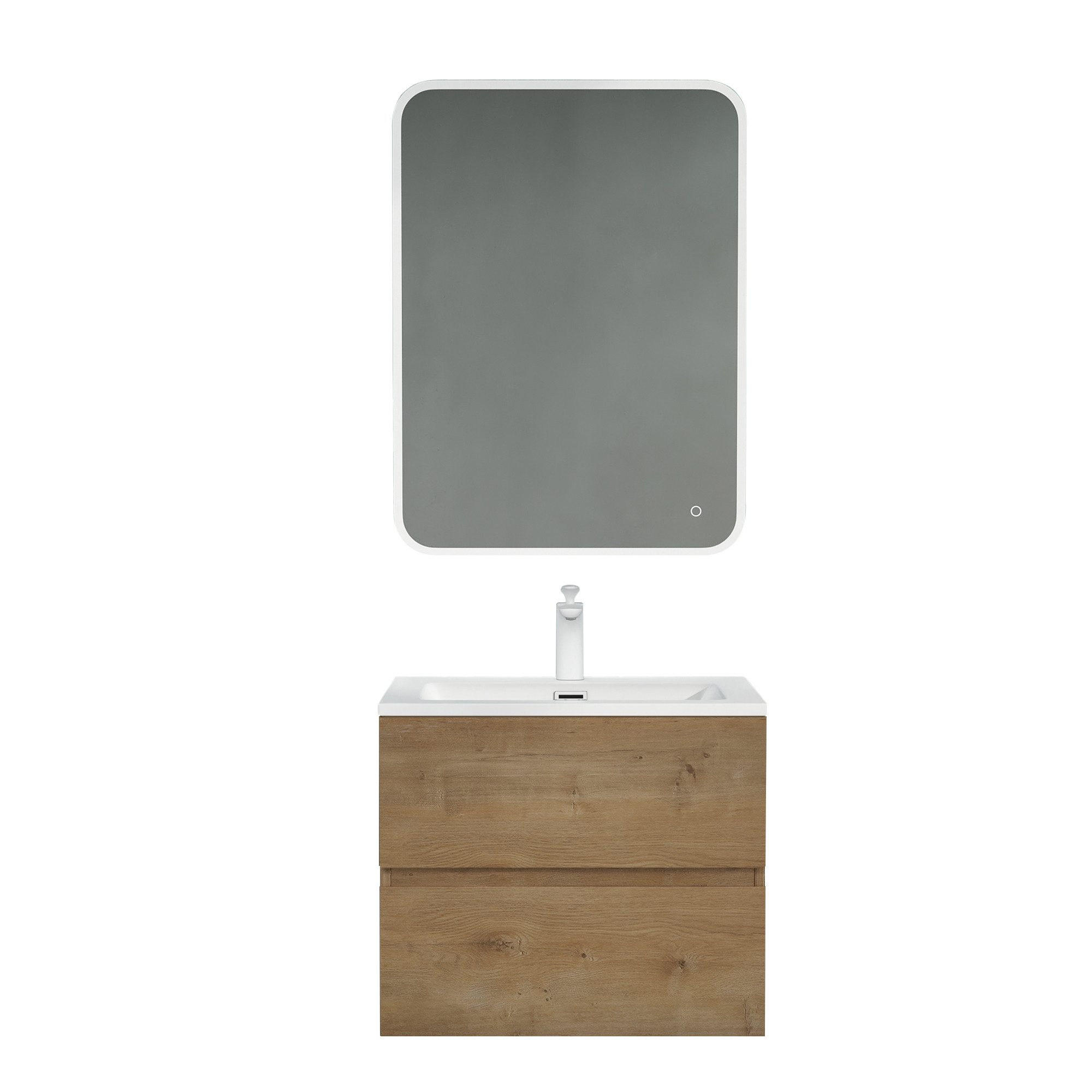 Mai & Mai Badmöbel-Set Waschtisch mit Unterschrank Waschbecken weiß Mineral günstig online kaufen