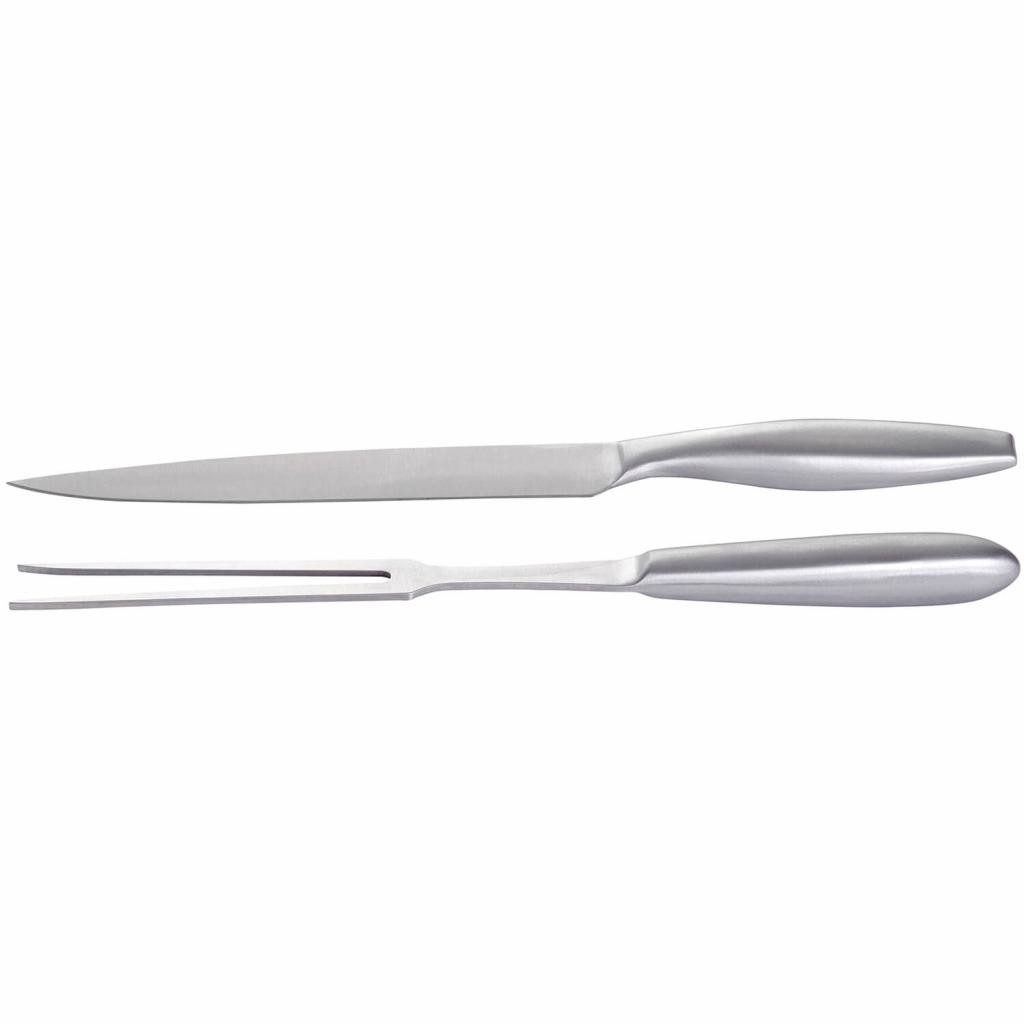 Tranchierbesteck 2-teiliges Tranchier-Set aus robustem Edelstahl