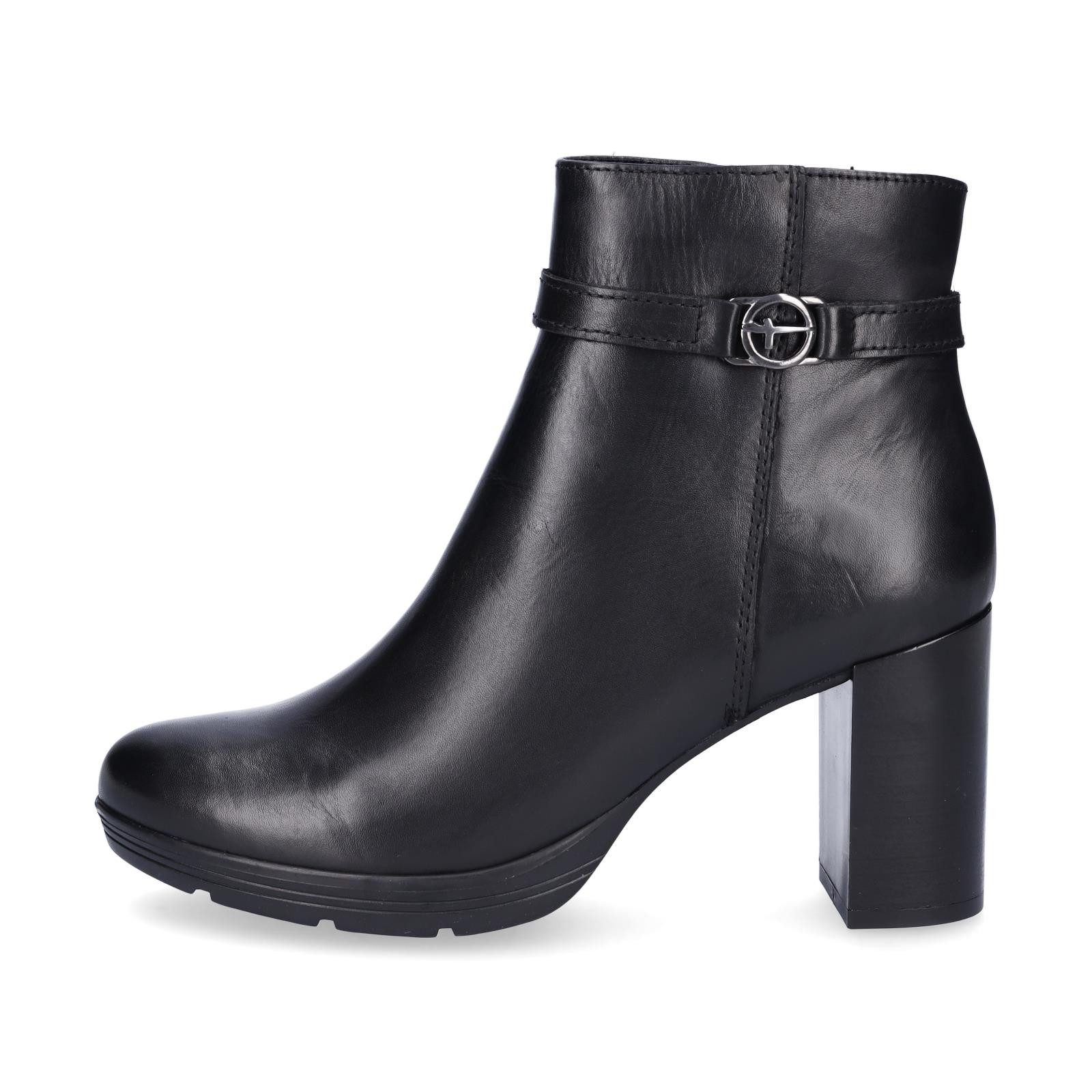 Tamaris Tamaris Damen Leder Stiefelette schwarz Stiefelette günstig online kaufen