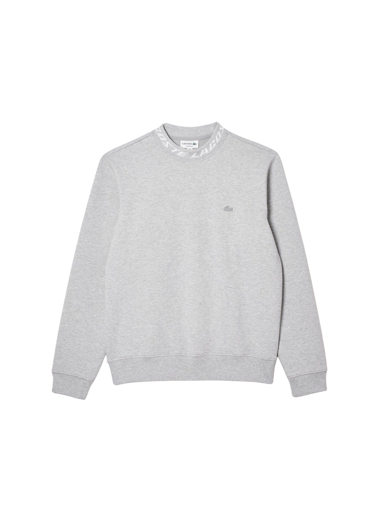 mit Pullover Logo-Kragen Lacoste Sweatshirt (1-tlg) Sweatshirt