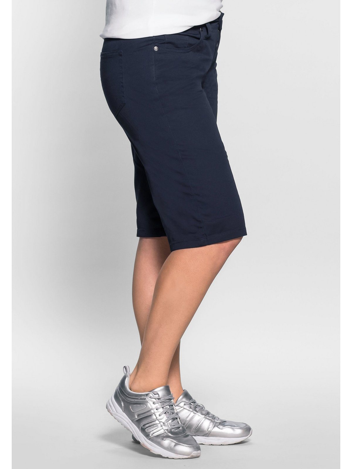Sheego Bermudas Große Größen Elastische Baumwollmischung