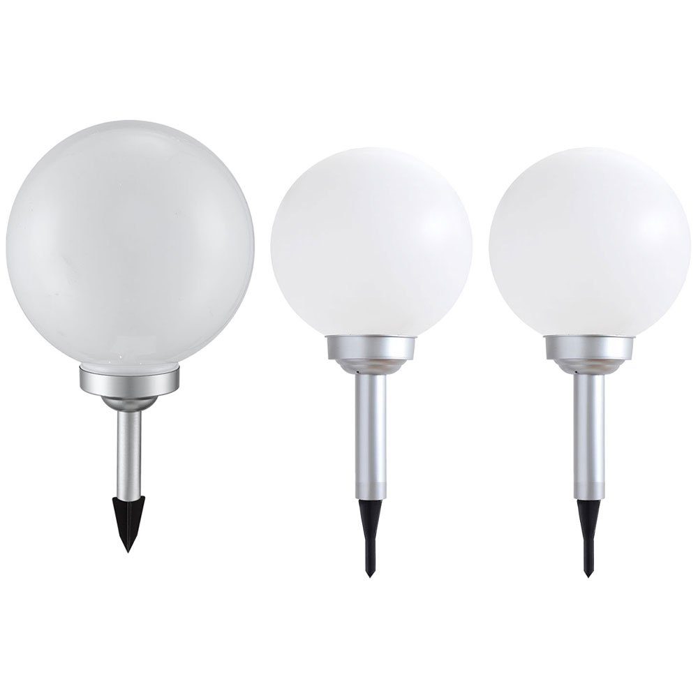 etc-shop LED Gartenleuchte, LED-Leuchtmittel fest verbaut, Warmweiß, 3er Se günstig online kaufen