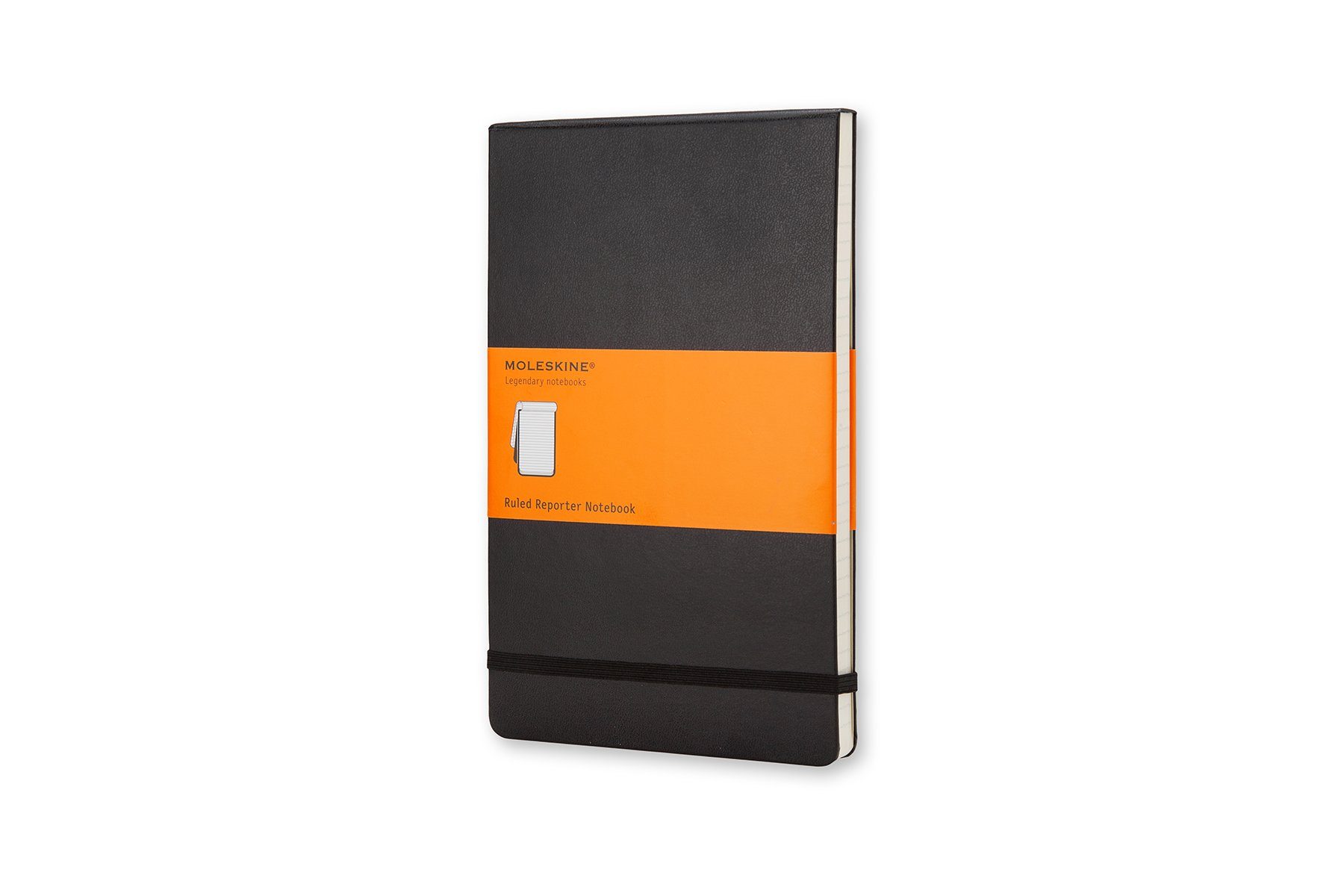 MOLESKINE Notizbuch, Classic Reporter P/A6 Pocket (9x14) - mit festem Einband - 70g-Papier - Schwarz