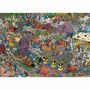 Jumbo Spiele Puzzle Jan van Haasteren - Blumenparade 1000 Teile, 1000 Puzzleteile