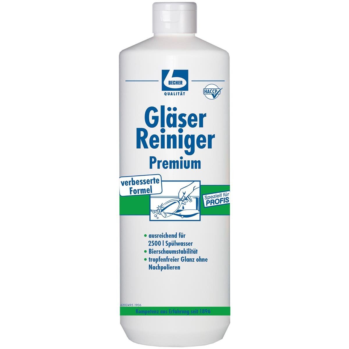Dr. Becher Dr. Becher Стекло Reiniger Premium 1L Bierschaumstabilität (1er Pack) Glasreiniger