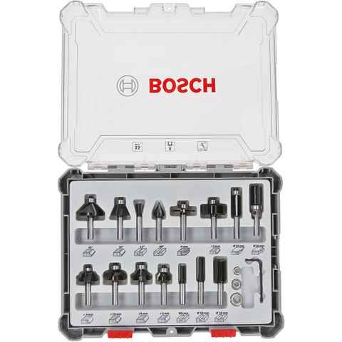 BOSCH Fräse Fräser-Set, 15-teilig