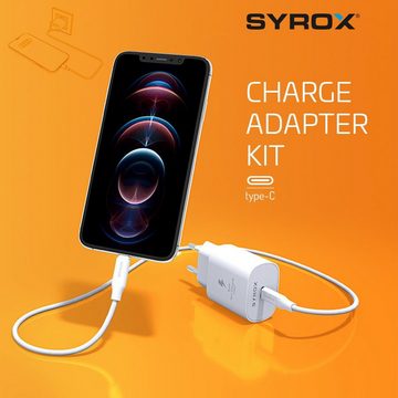 Syrox 25W Type-C Ladegerät Ultra Schnell Type-C Ladegerät Smartphone-Ladegerät