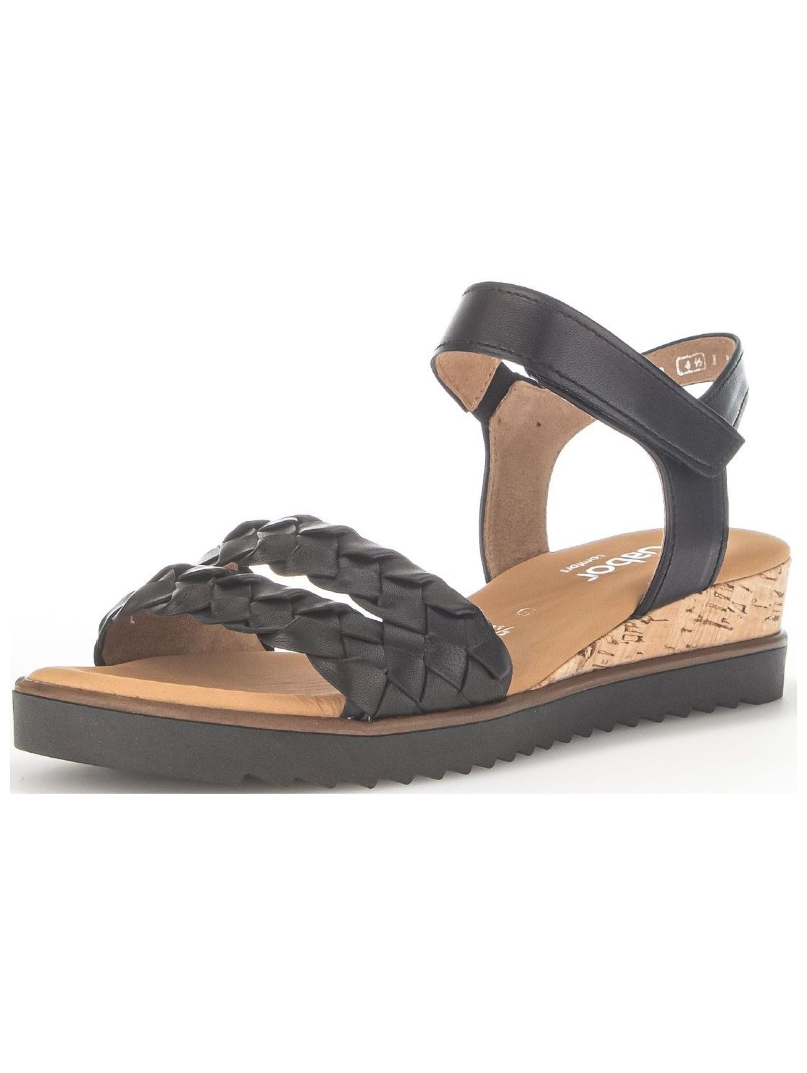 Sandalen Glattleder . Keilsandalette