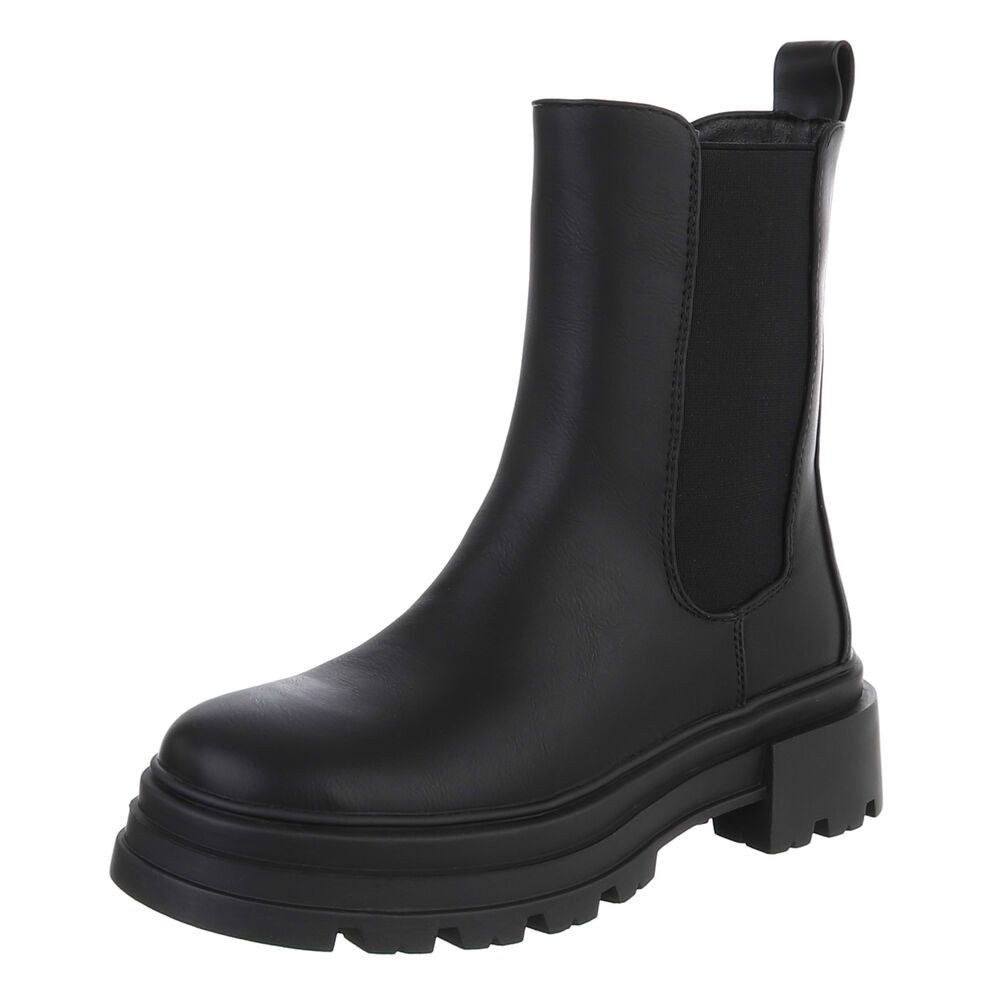 Ital-Design Modische schwarze Stiefeletten mit robustem günstig online kaufen
