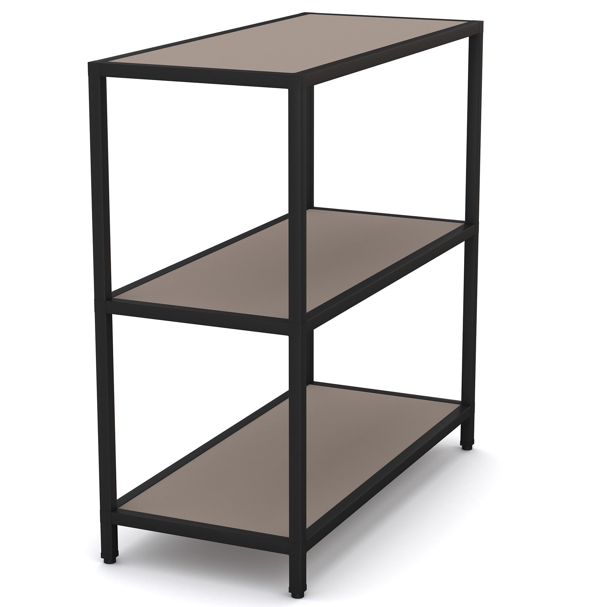 ASSMANN Büromöbel Standregal Cubas, 80x36x82cm, einfache Montage, für Büro und Homeoffice, TÜV-zertifiziert, Blauer Engel, FEMB Level 3