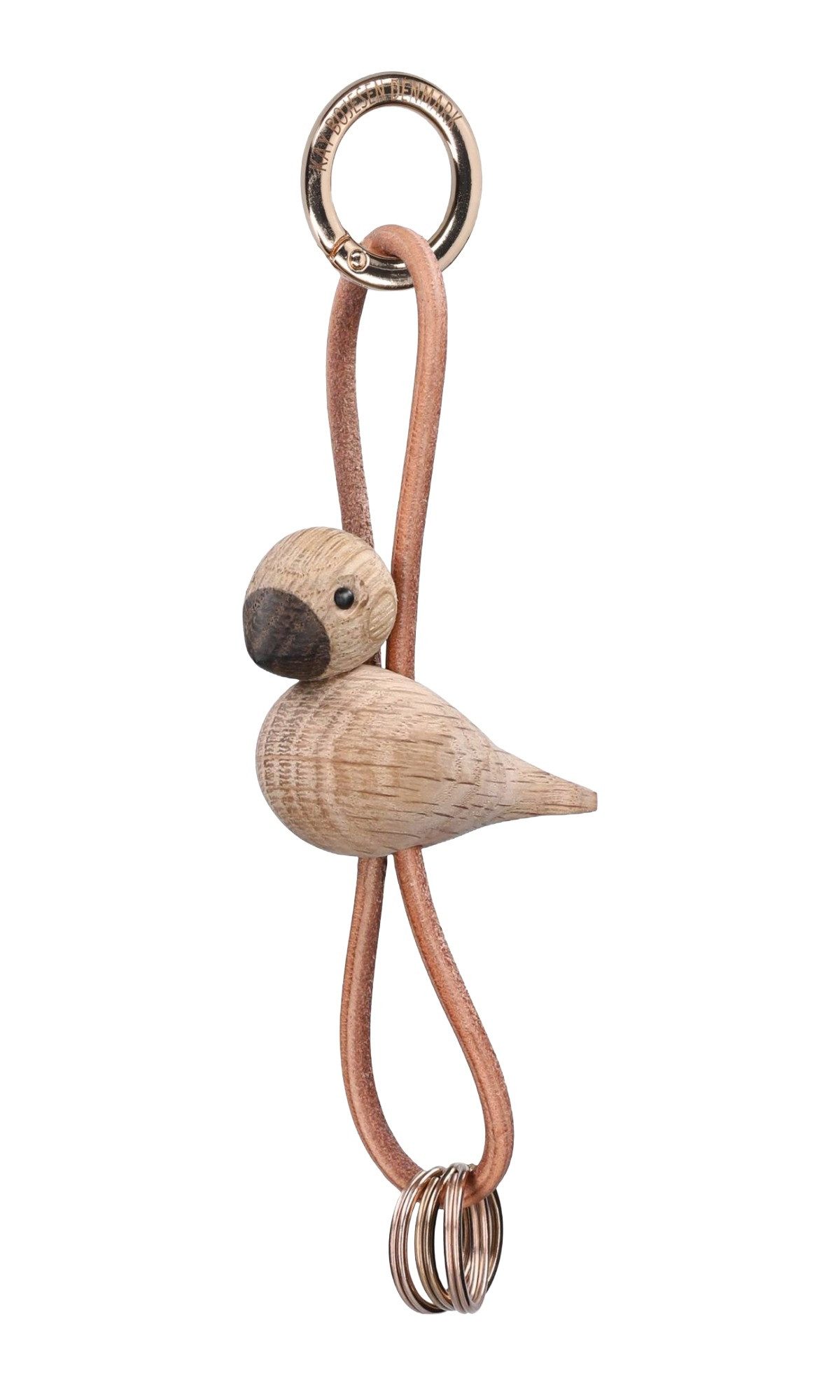 KAY BOJESEN Denmark Schlüsselanhänger KAY BOJESEN Denmark Vogel goldenfarbes Metall Schlüsselanhänger