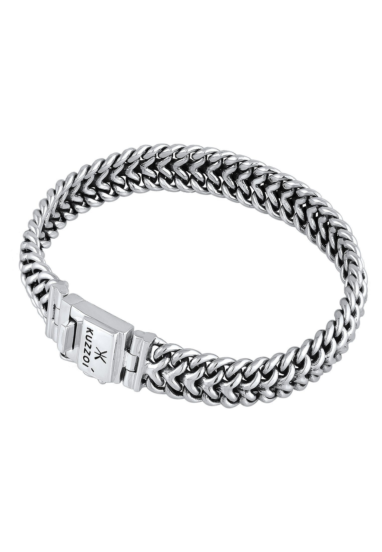 Kuzzoi Armband Herren Panzerarmband Gliederkette 925er Silber günstig online kaufen