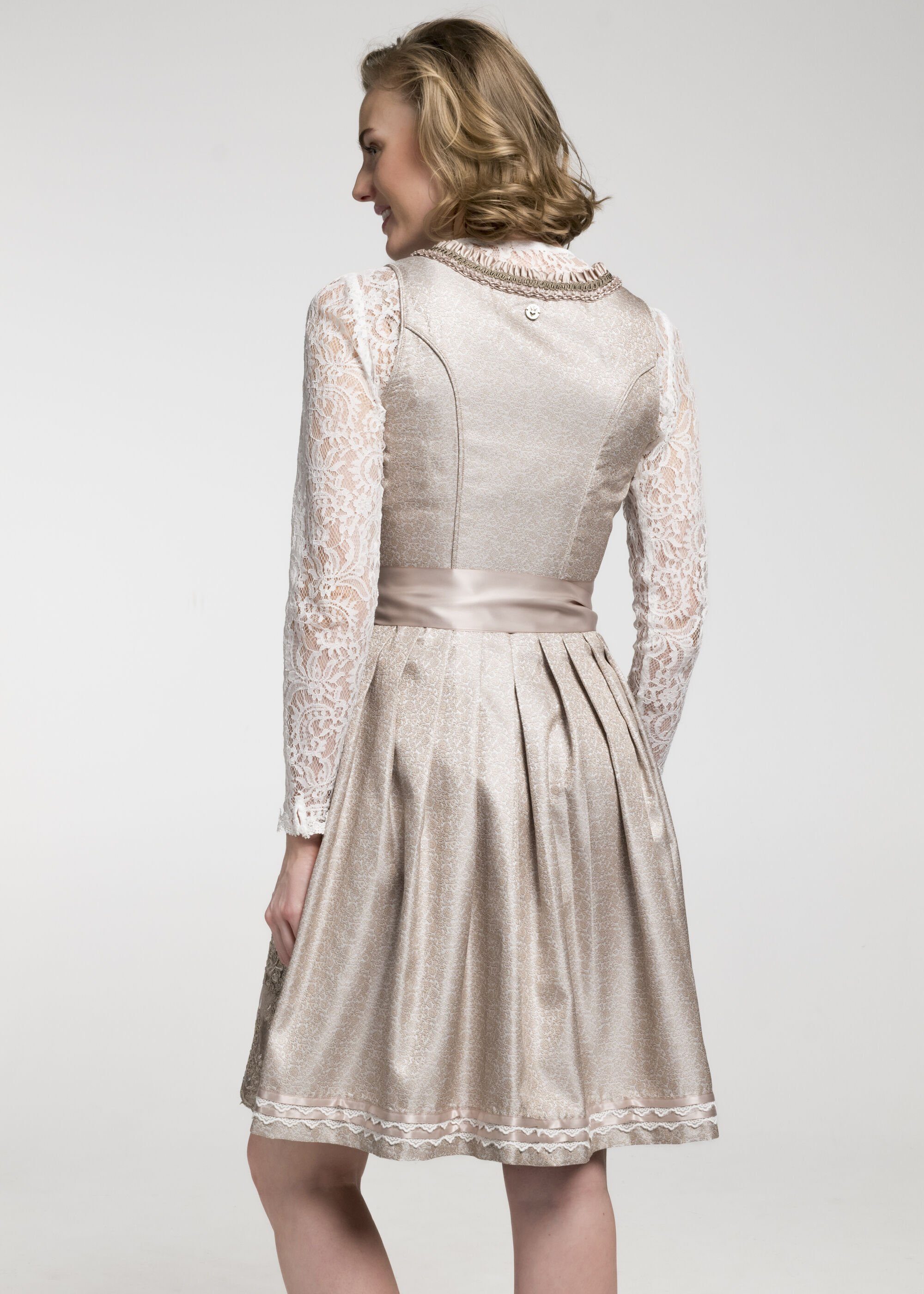 Spieth & Wensky Dirndl Bari (1-tlg) mit trendiger Stickerei