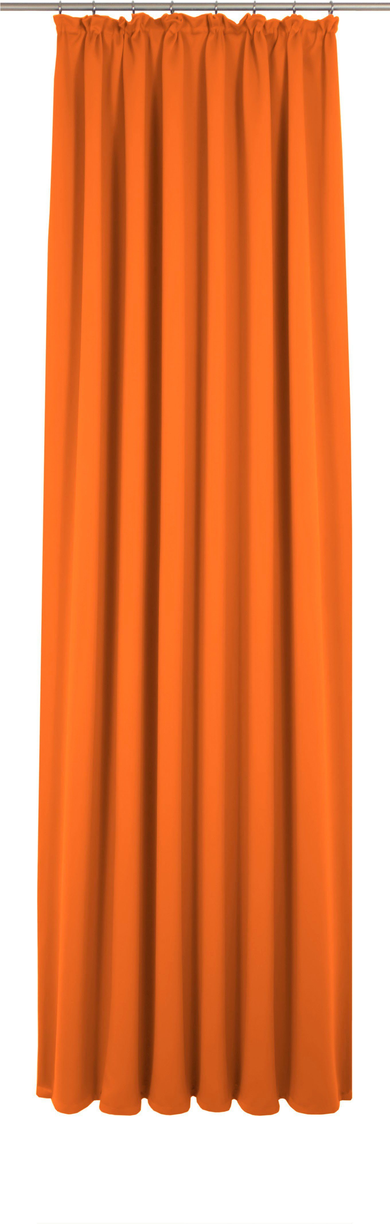 Vorhang Umea, Wirth, Smokband (1 Jacquard orange blickdicht, St)