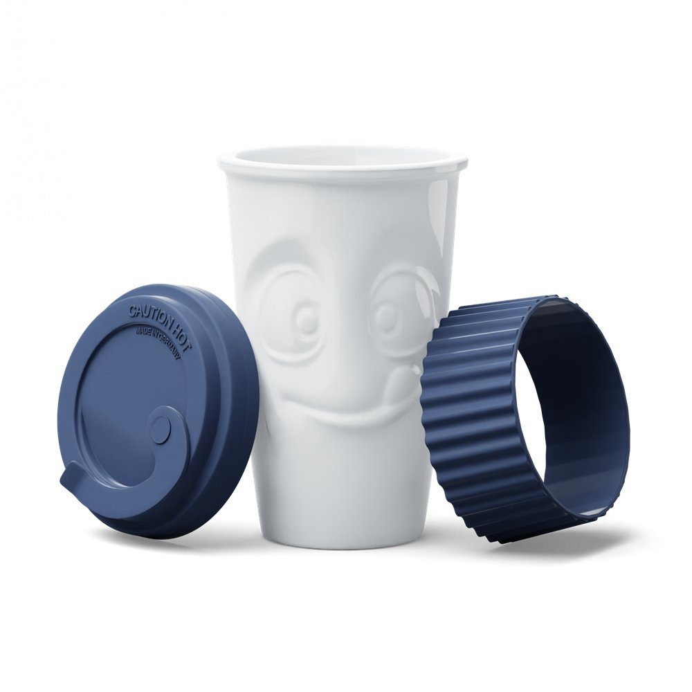 FIFTYEIGHT PRODUCTS Coffee-to-go-Becher To Go Becher Lecker Marineblau, 100% Made in Germany – Bild 2 von 2