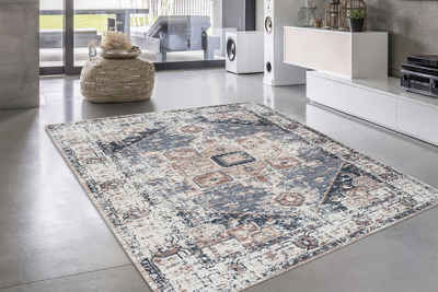 Teppich Aniela, Home affaire, rechteckig, Höhe: 10 mm, Baumwollteppich, Wohnzimmer