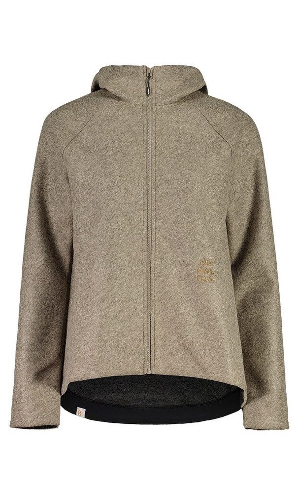 Maloja Fleecejacke FlachauM mit Kapuze (Alpine Wool) claybraun Damen