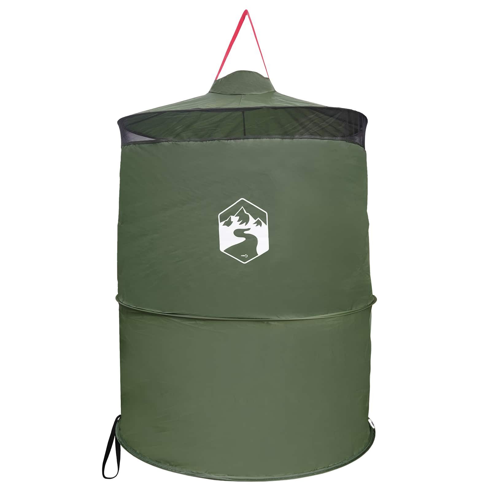 vidaXL Kuppelzelt Pop-up Toilette Zelt mit Aufhängeseil 97 x 126 cm Grün, (1 tlg)