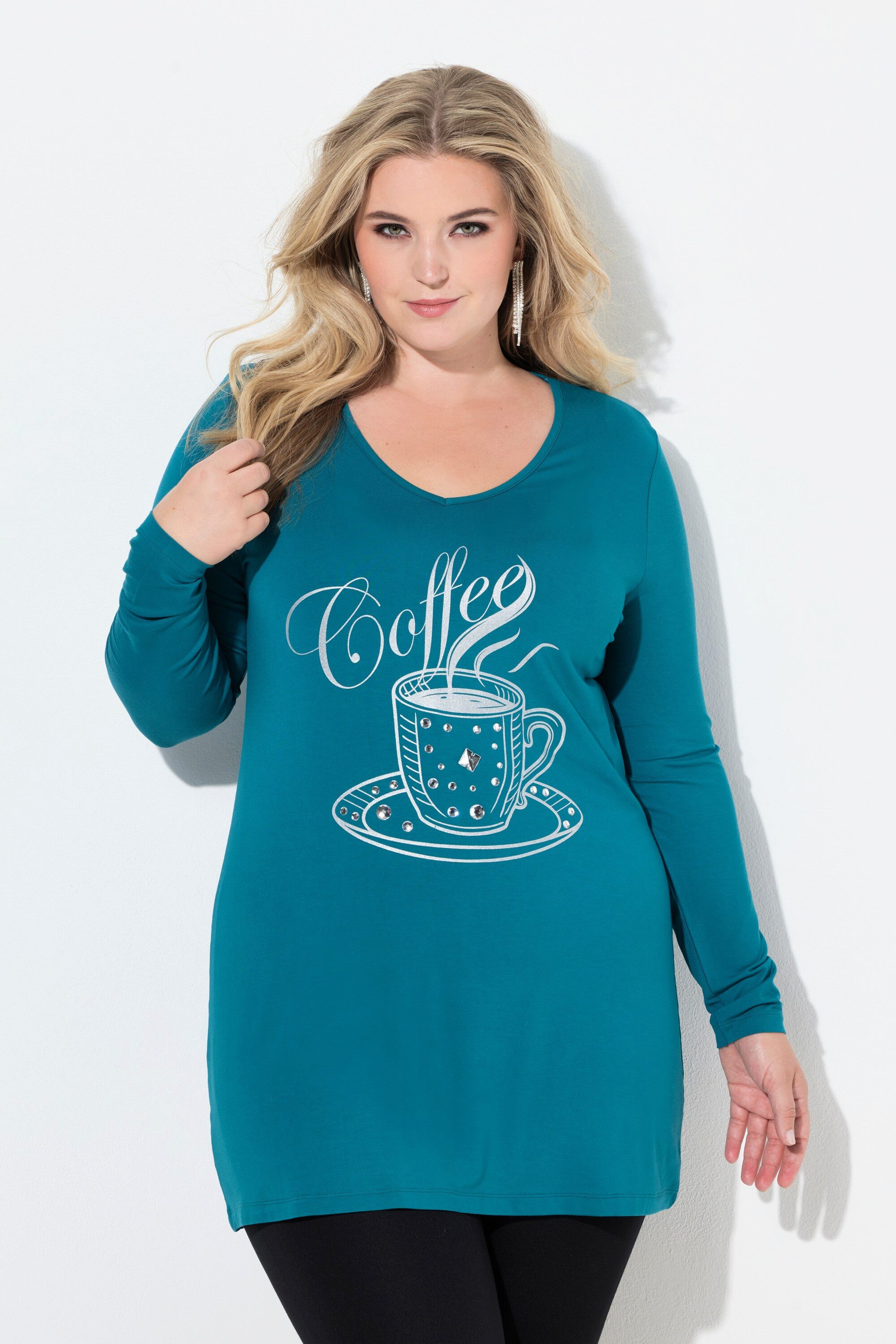 MIAMODA T-Shirt Langarmshirt Pailletten-Motiv Langarm günstig online kaufen