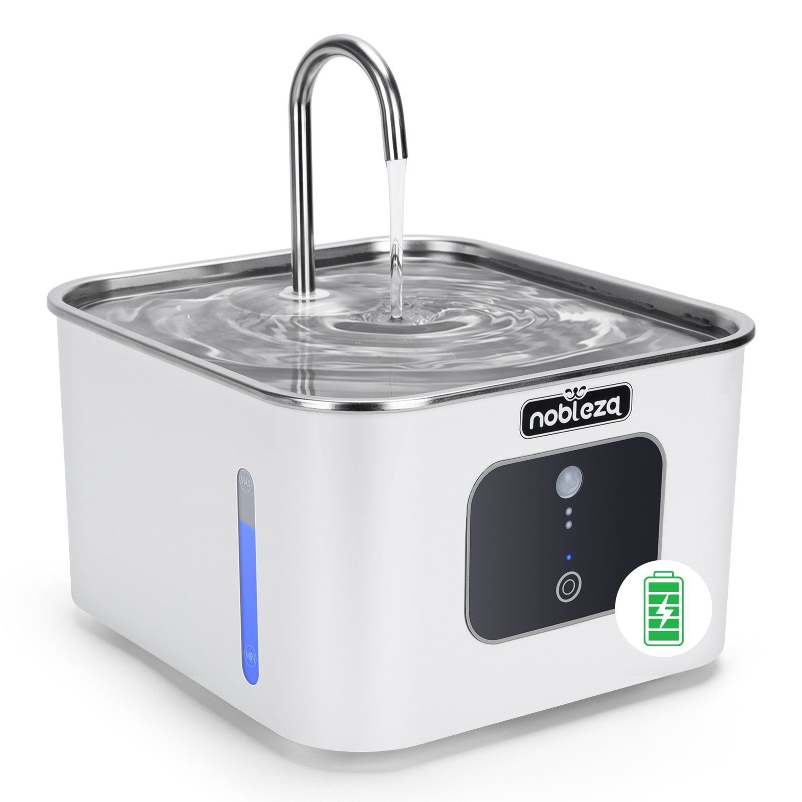 nobleza Trinkbrunnen Automatischer Katzenbrunnen Kabellos mit Bewegungsmeld günstig online kaufen