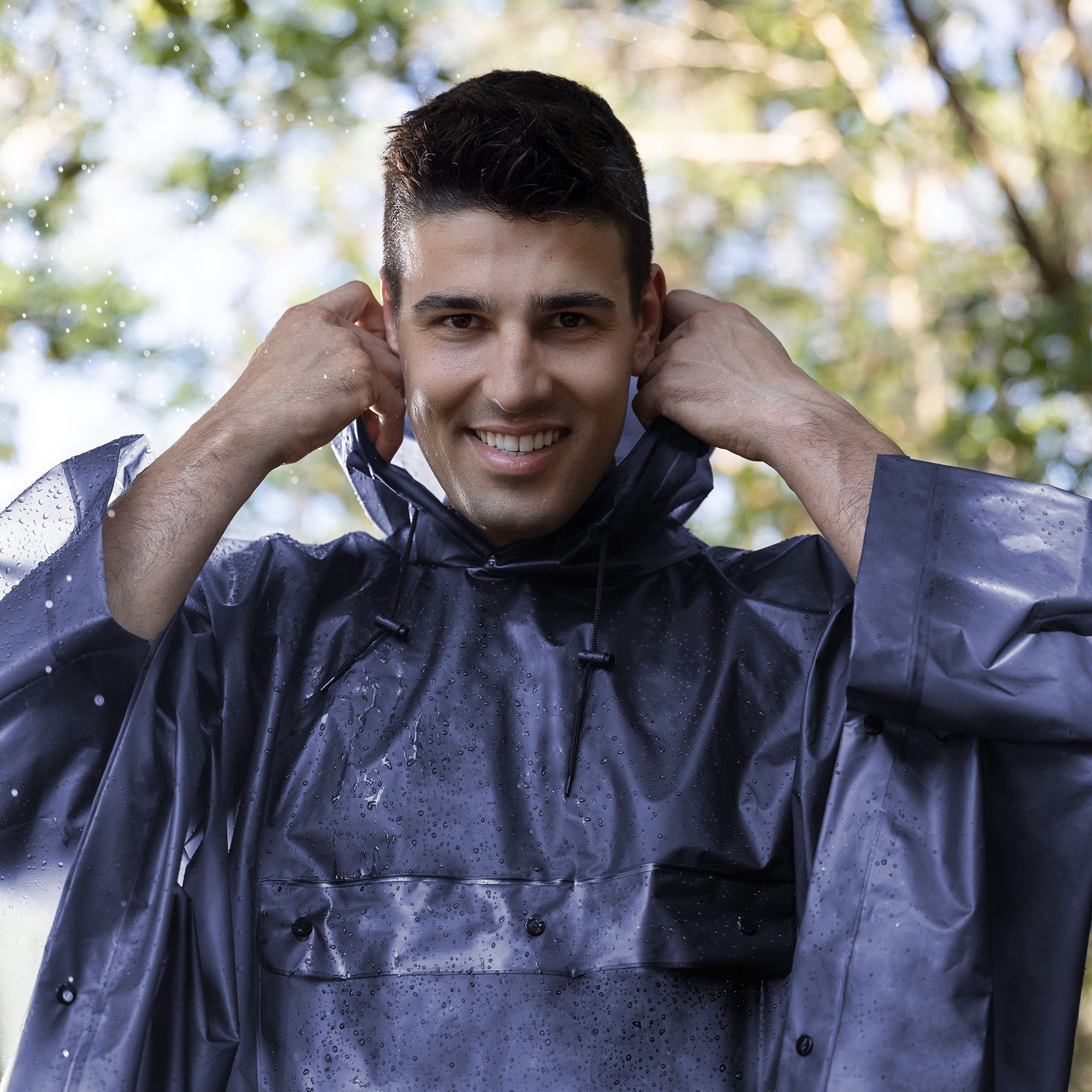 Navaris Regenjacke Regenponcho Fahrradponcho, inkl. Aufbewahrungstasche, günstig online kaufen