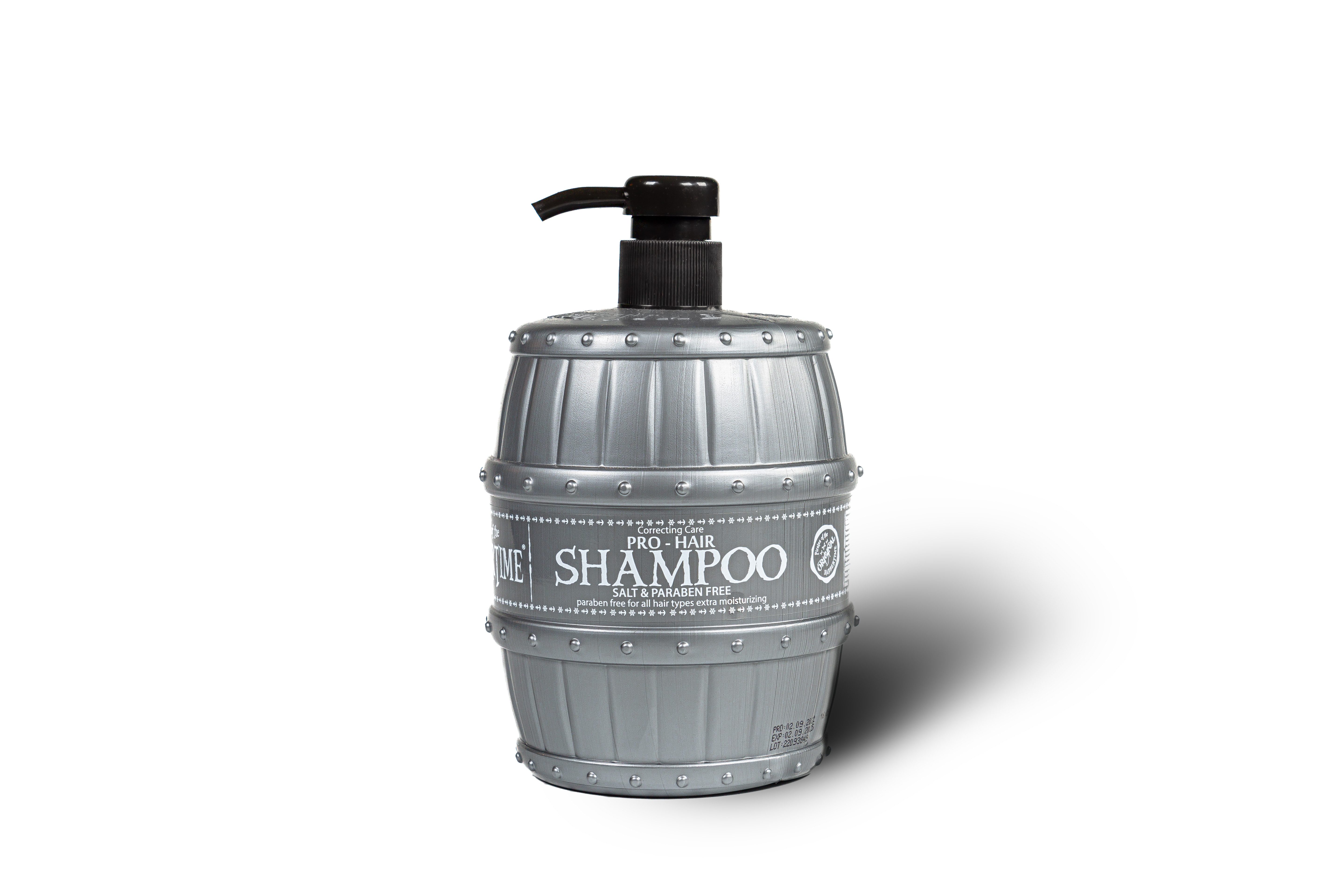 BARBERTIME Haarshampoo Keratin Shampoo Salz & Parabenfrei Kabinettshampoo 1000ml