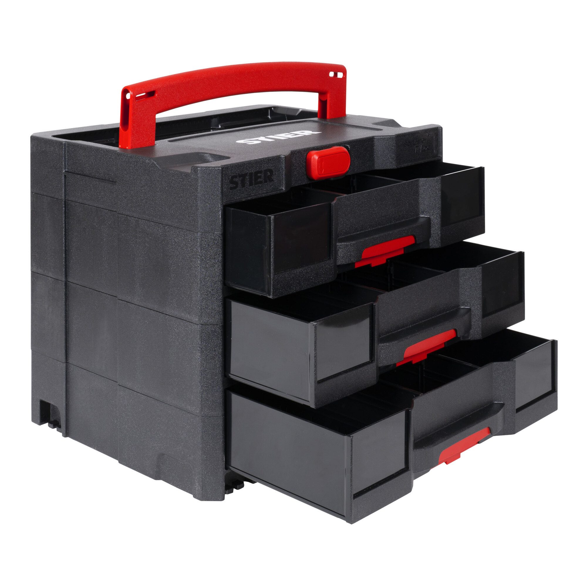 Stier Koffer STIER Sortainer T-Loc IV/3 BLACK-Edition 6,7 L pro Schublade m günstig online kaufen