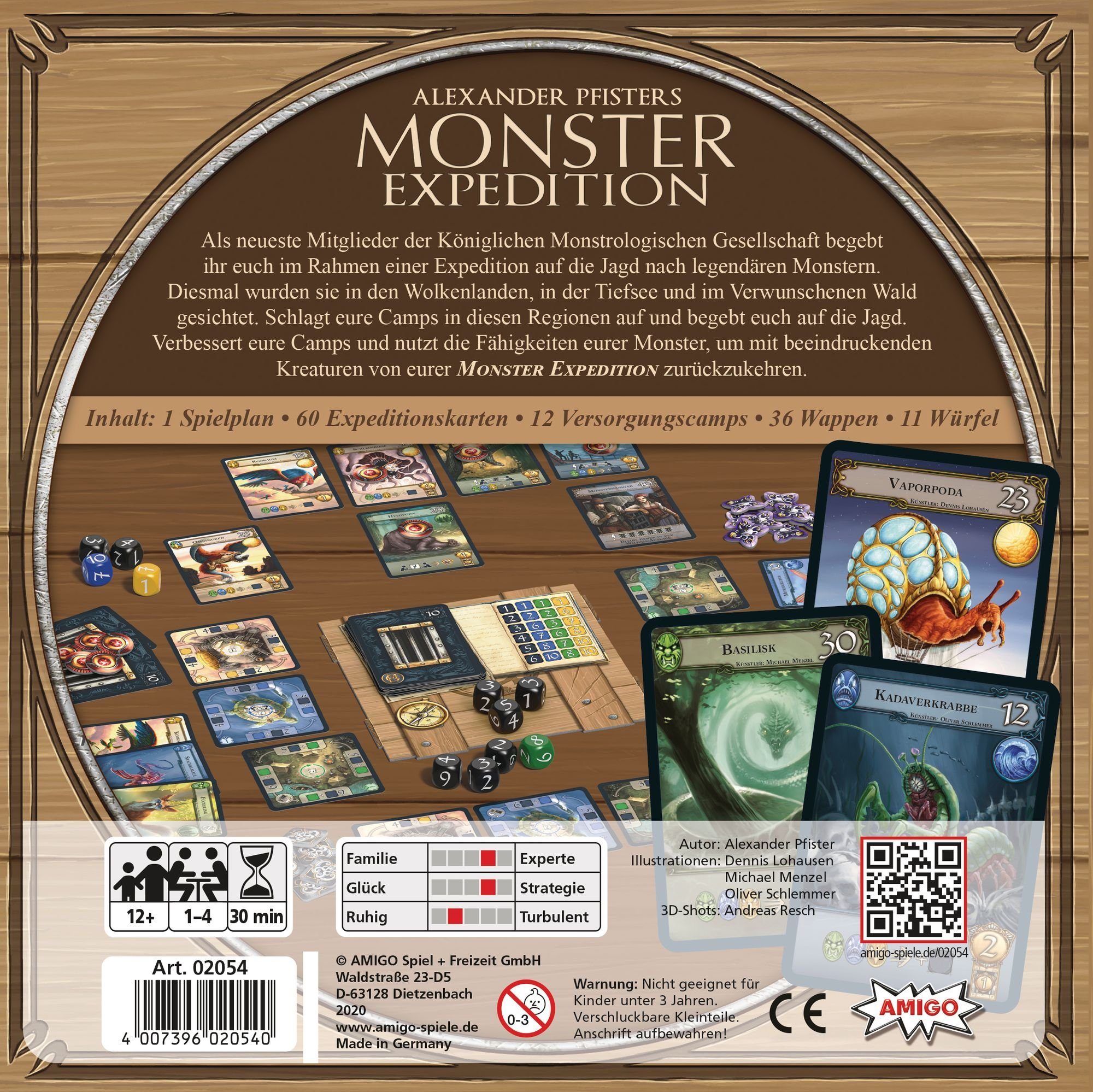 AMIGO Spiel, für 1-4 Spieler a Expedition Monster - Würfelspiel