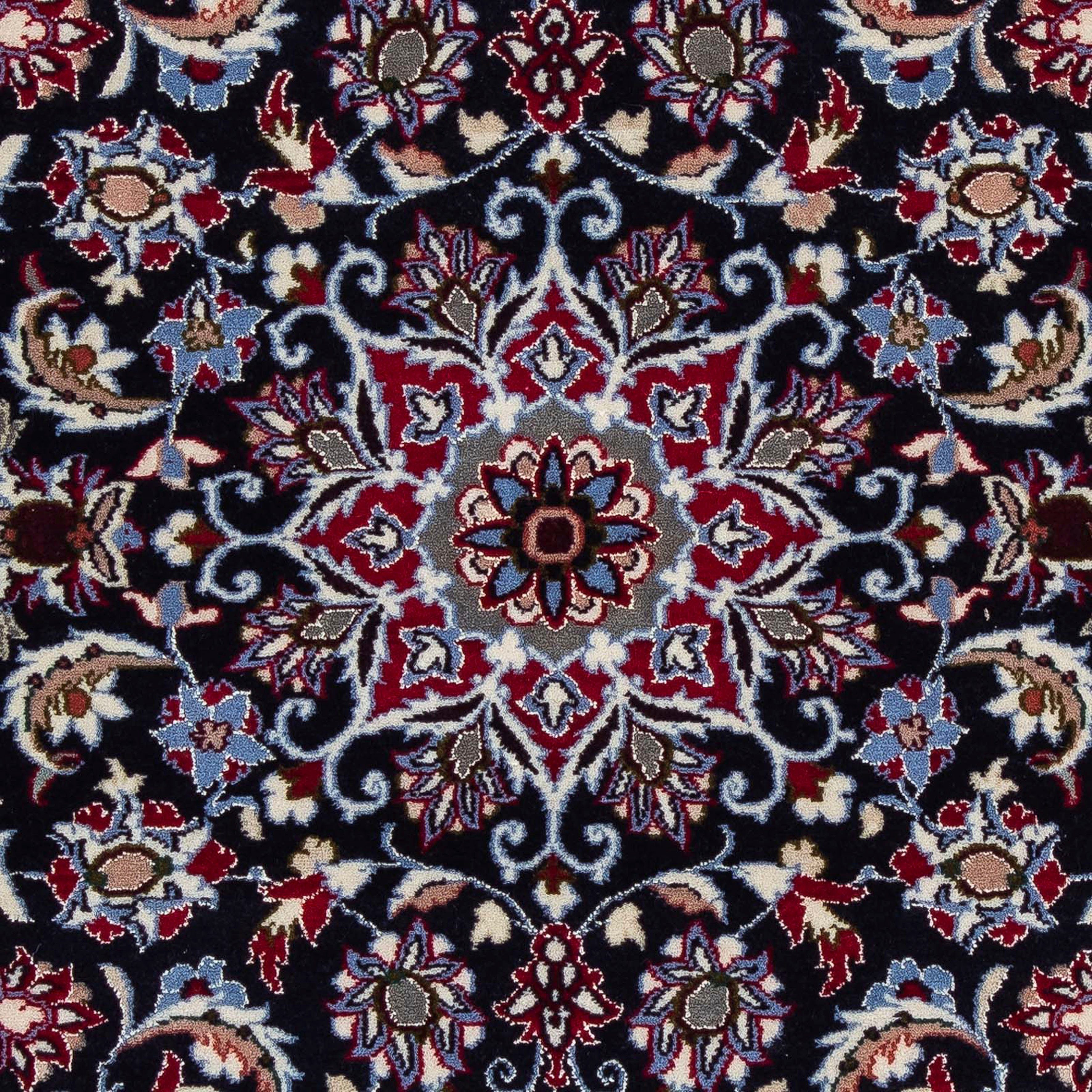cm Perser dunkelrot, rechteckig, - Einzelstück 6 - x mit Höhe: - morgenland, Isfahan - Wohnzimmer, Zertifikat 104 Orientteppich Premium Handgeknüpft, 73 mm,