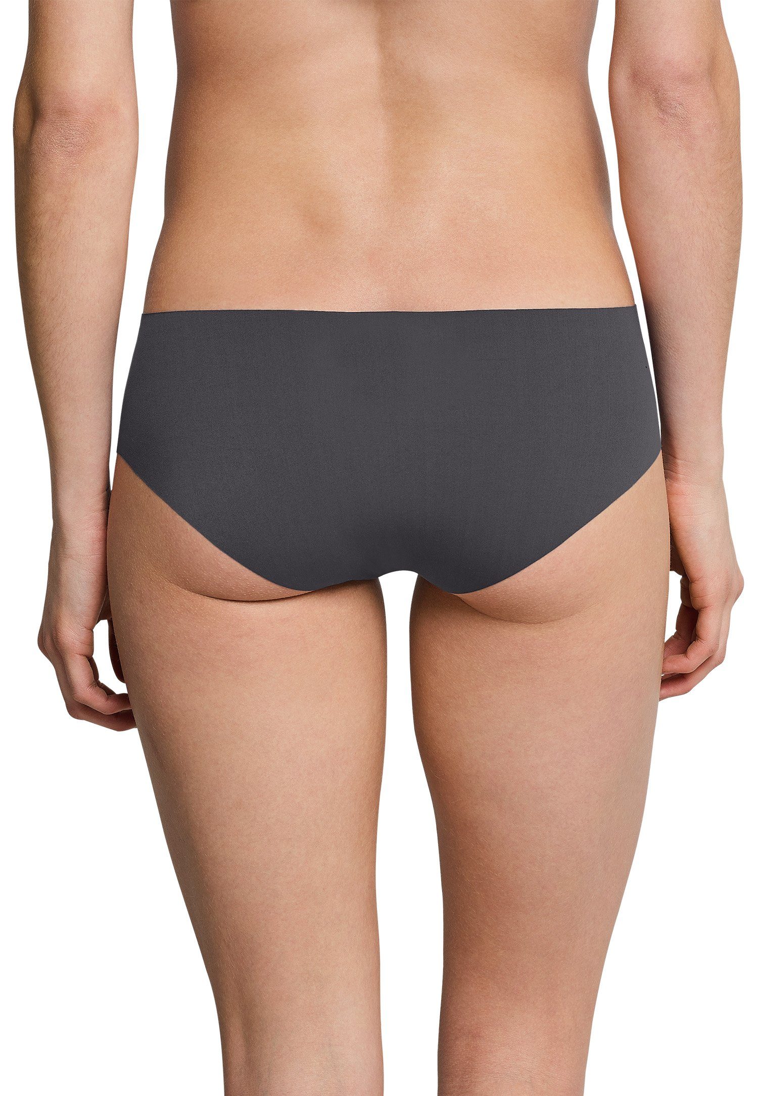 Schiesser Slip 1-St., ohne graphit Seamless Nähte (Set, nahtlos Panty/Shorts/Pants Set) störende Damen Unterhose