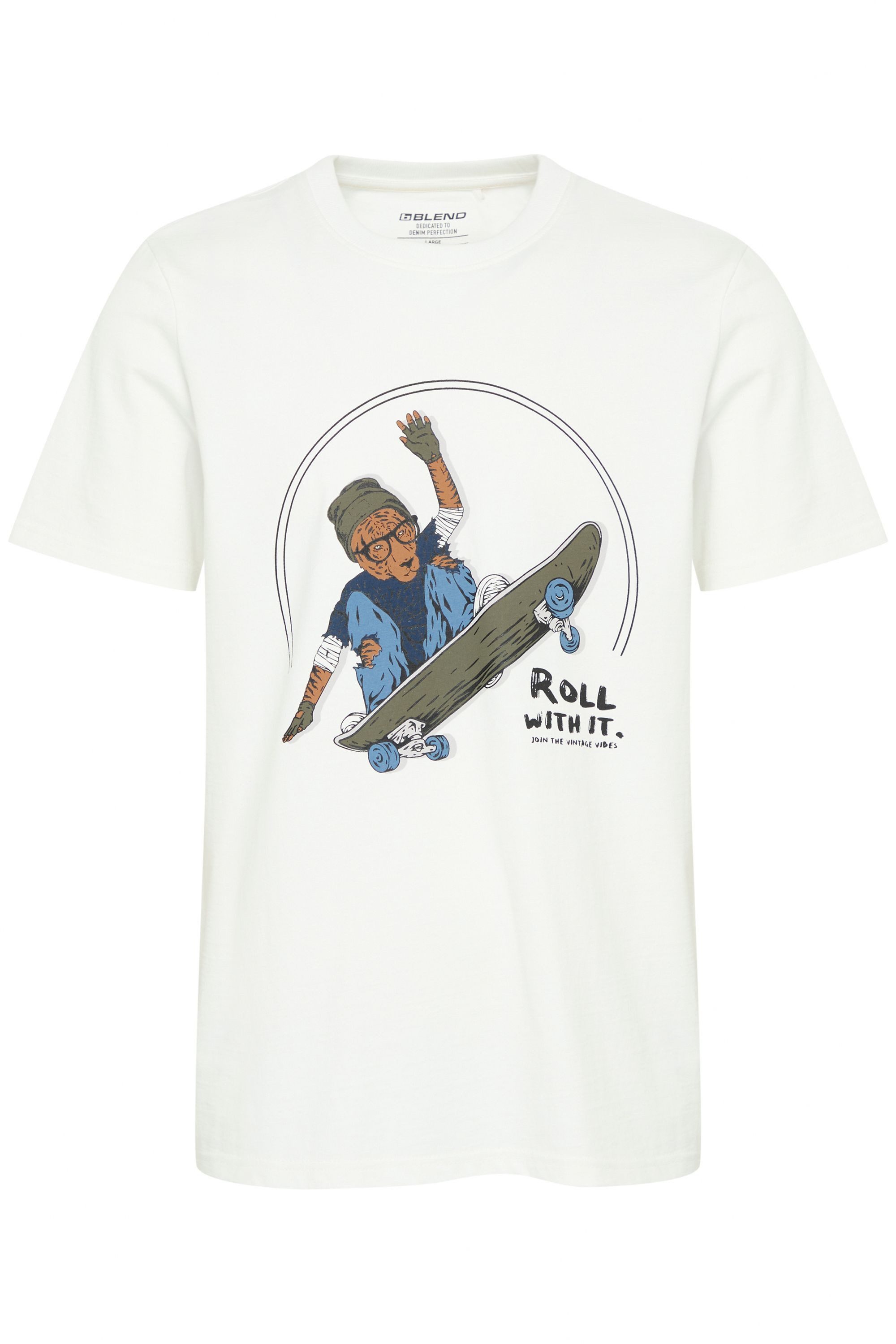 Blend Rundhalsshirt BHJavor (1-tlg) Lässiges T-Shirt mit Print