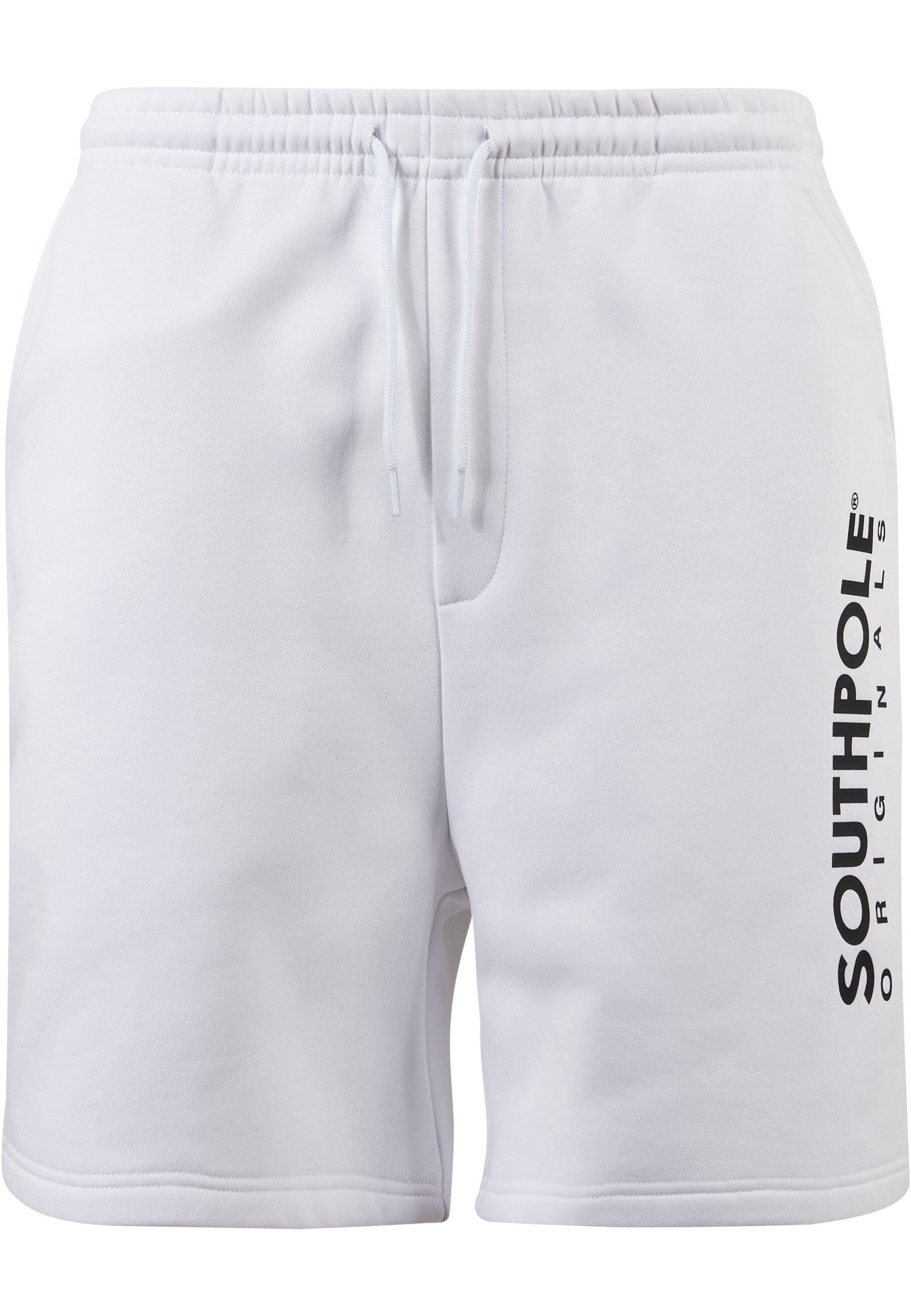 Southpole white Southpole Shorts Sweat (1-tlg) Stoffhose Herren Basic