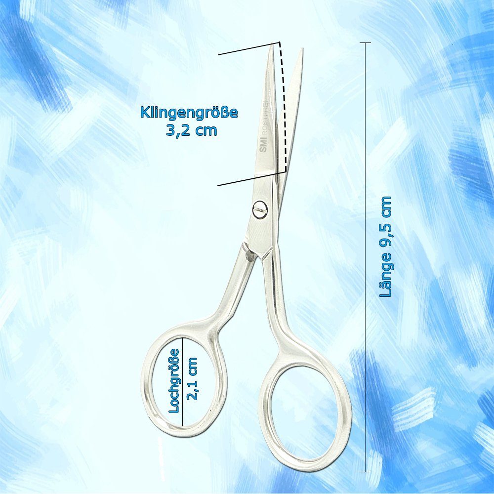 SMI Bartschere Bartschere Männer Schnurrbart Schere Klein Gesicht Haarschere + Etui