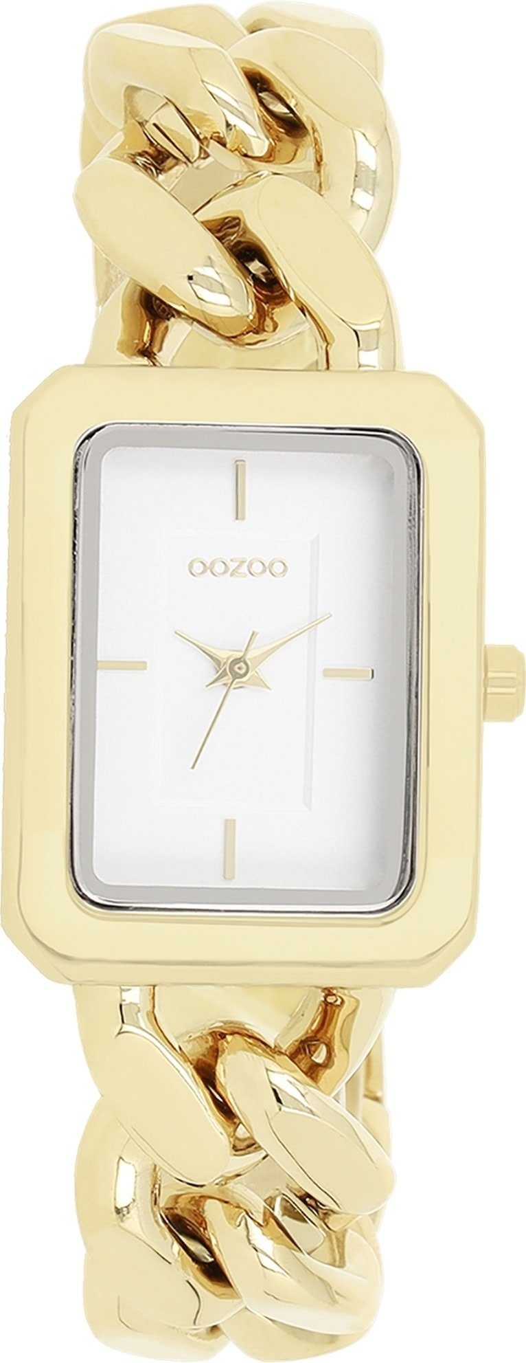 OOZOO Quarzuhr Oozoo Damen Armbanduhr Timepieces Analog, (Analoguhr), Damenuhr rechteckig, groß (ca. 31x24mm) Metallarmband, Fashion-Style