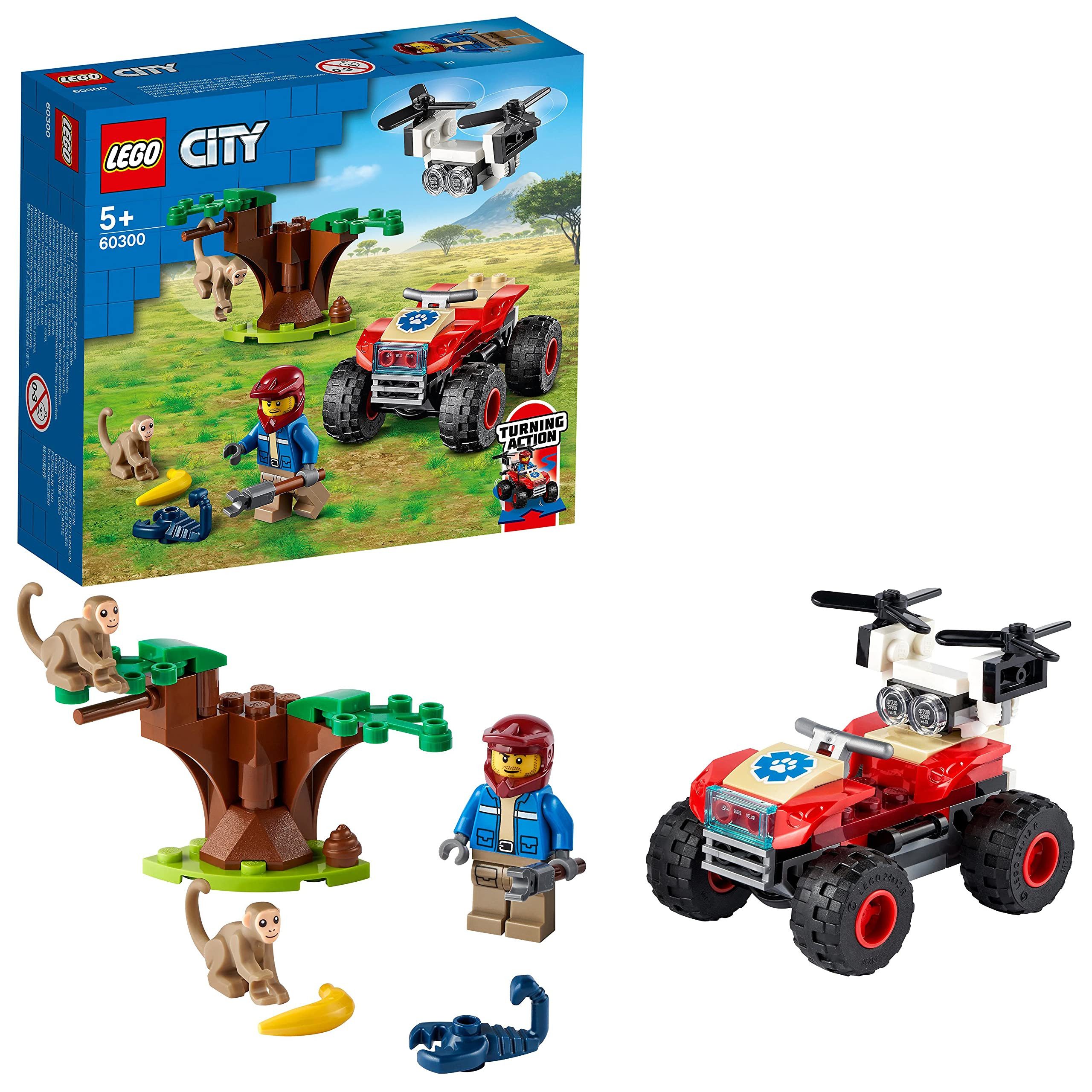 LEGO® City Abenteuer Wildlife Tierrettungs-Quad - 60300 Teile 74x Spielbausteine