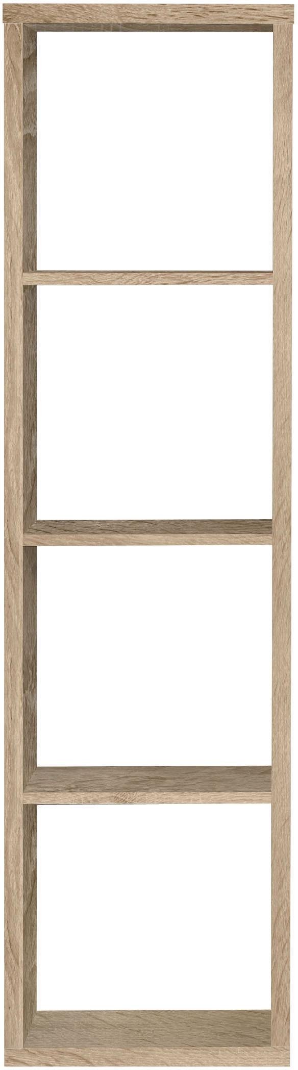 FORTE Standregal Mauro, FSC®-zertifiziert, Fachgröße 33x33cm, 4 Fächer