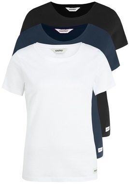 OXMO T-Shirt OXOtta Basic-T-Shirts im 3er Pack
