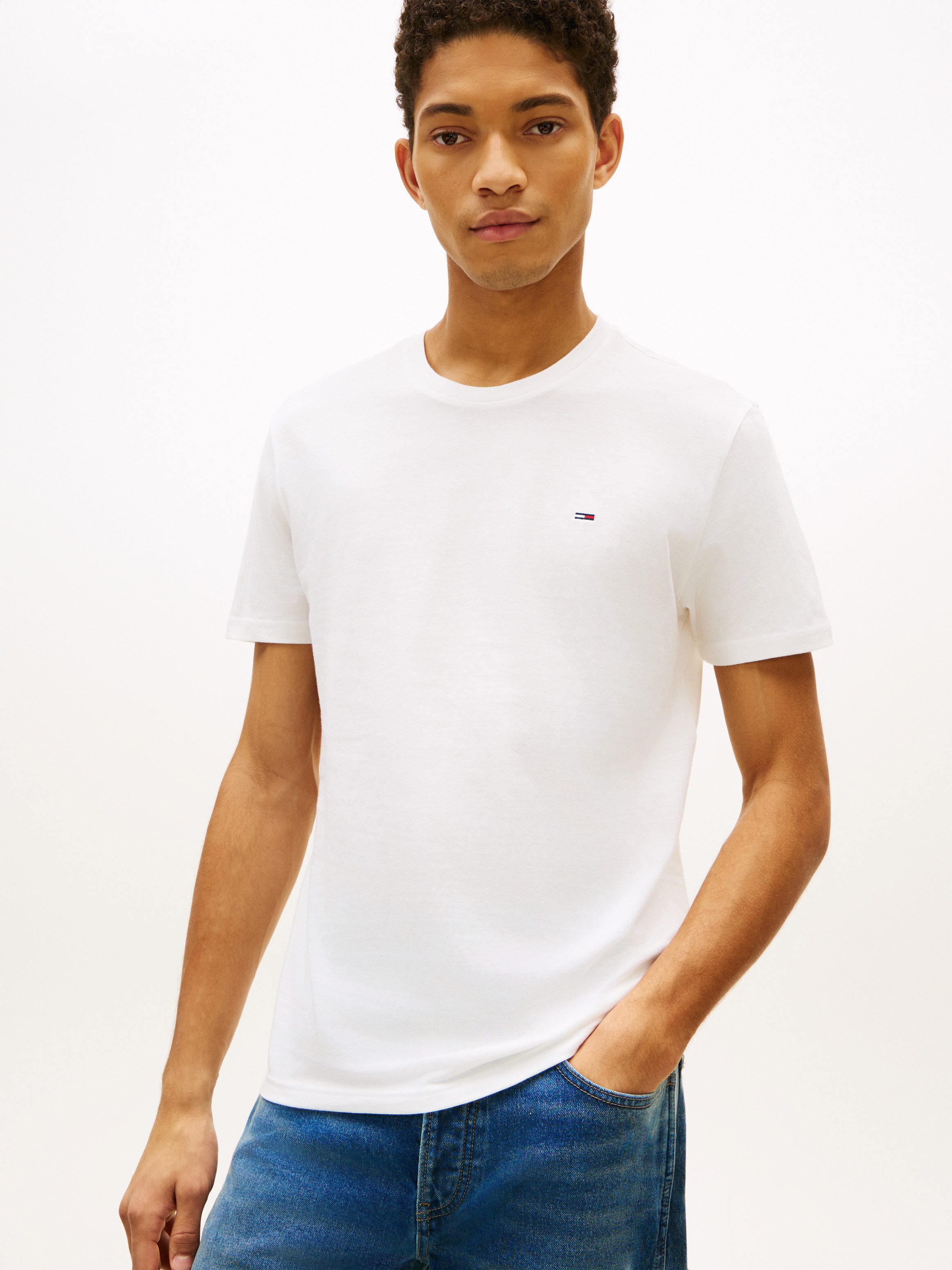 Tommy Jeans T-Shirt TJM EXTRA SLIM 3 PACK (Packung, 3-tlg) Mit Rundhalsausschnitt