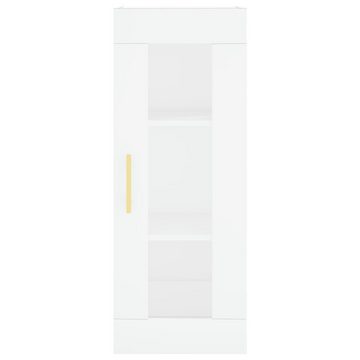 vidaXL Anrichte Highboard Weiß 34,5x34x180 cm Holzwerkstoff Glas Vitrine