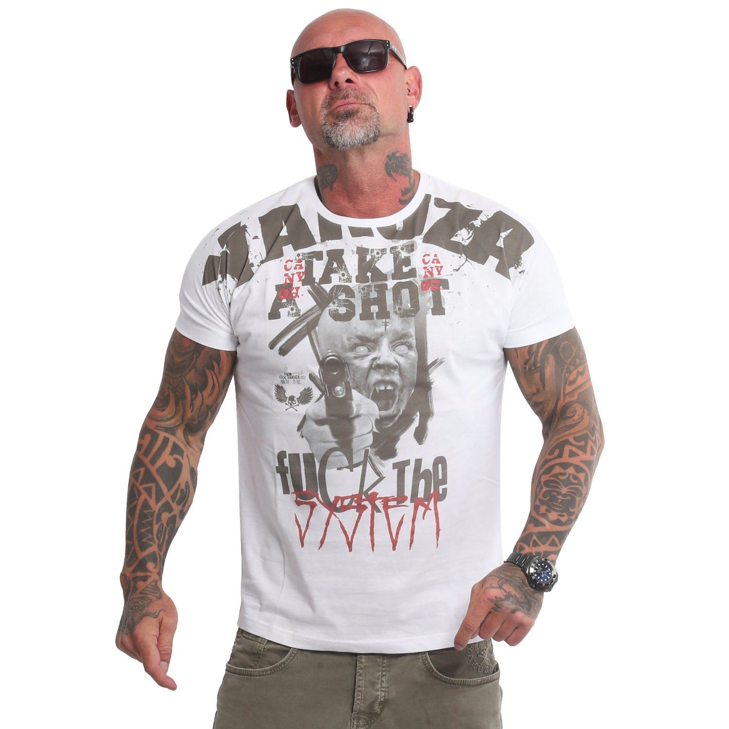 T-Shirt YAKUZA Shot weiß