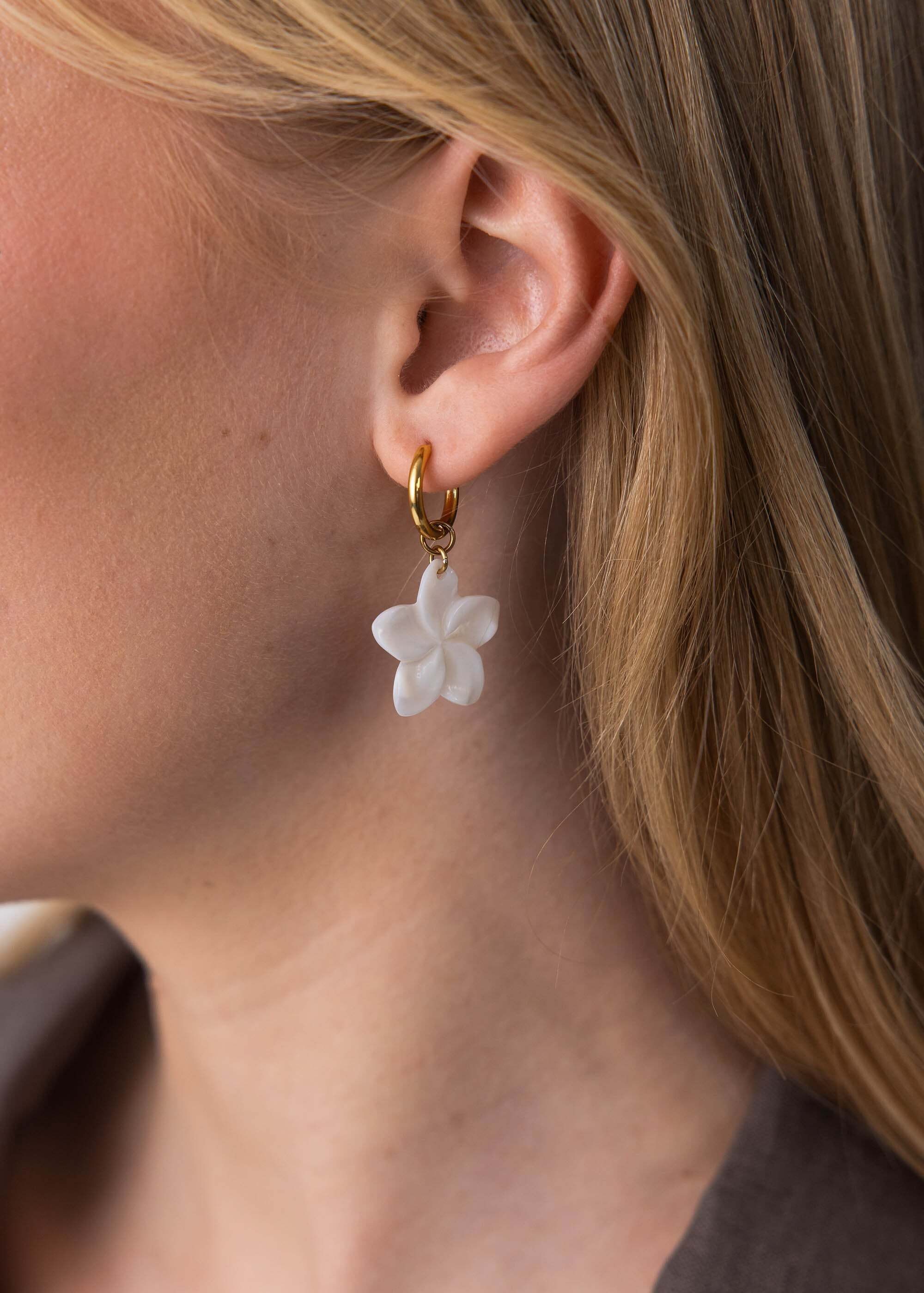 Purelei Paar Creolen Plumeria