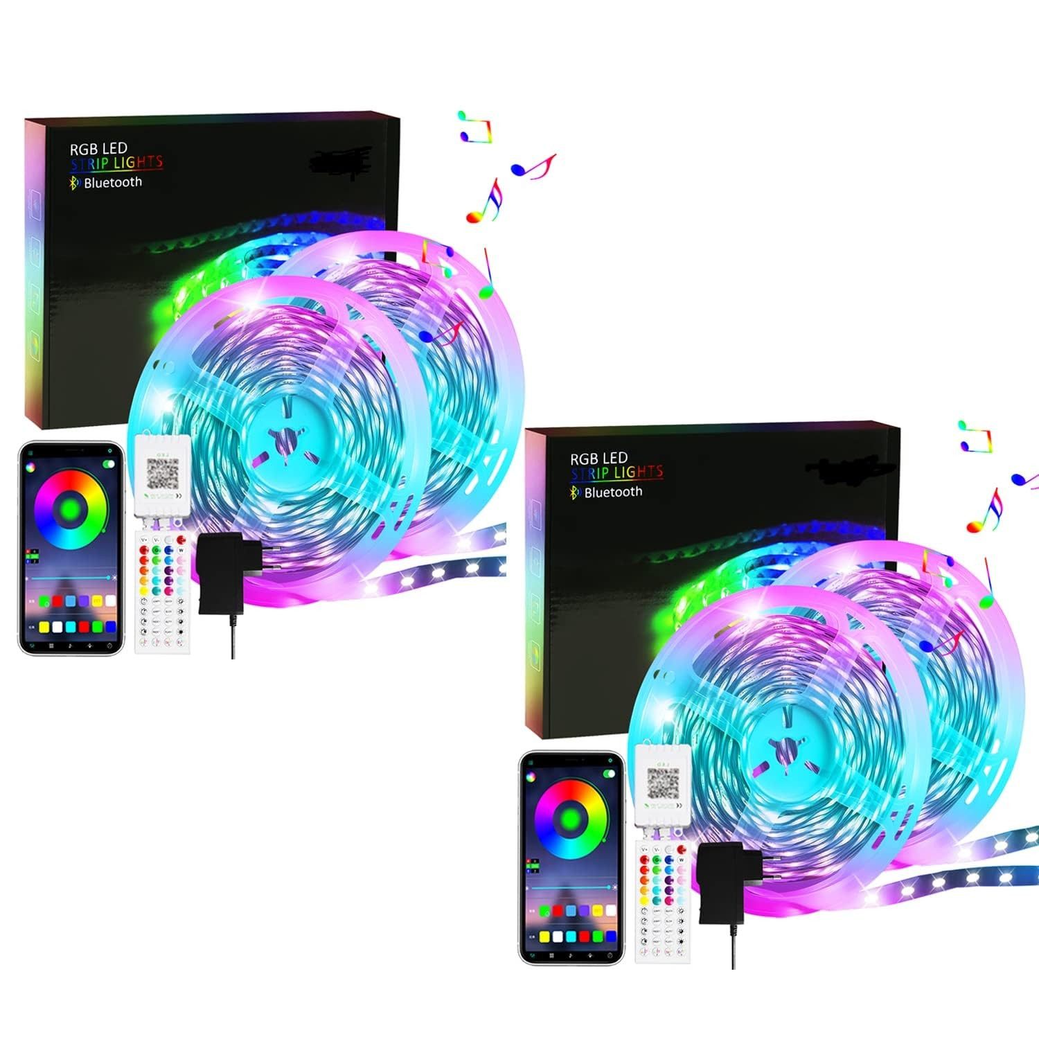 Nettlife LED Stripe Selbstklebend RGB APP-Steuerung günstig online kaufen