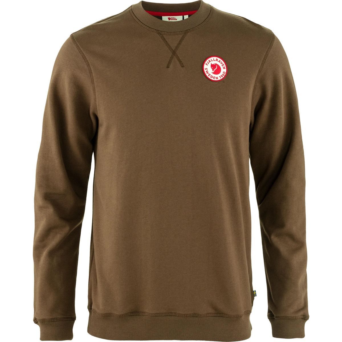 Fjällräven Sweatshirt 1960 Logo Badge Sweater M Stilvoller Herrenpullover aus 100 % Bio-Baumwolle mit klassischem