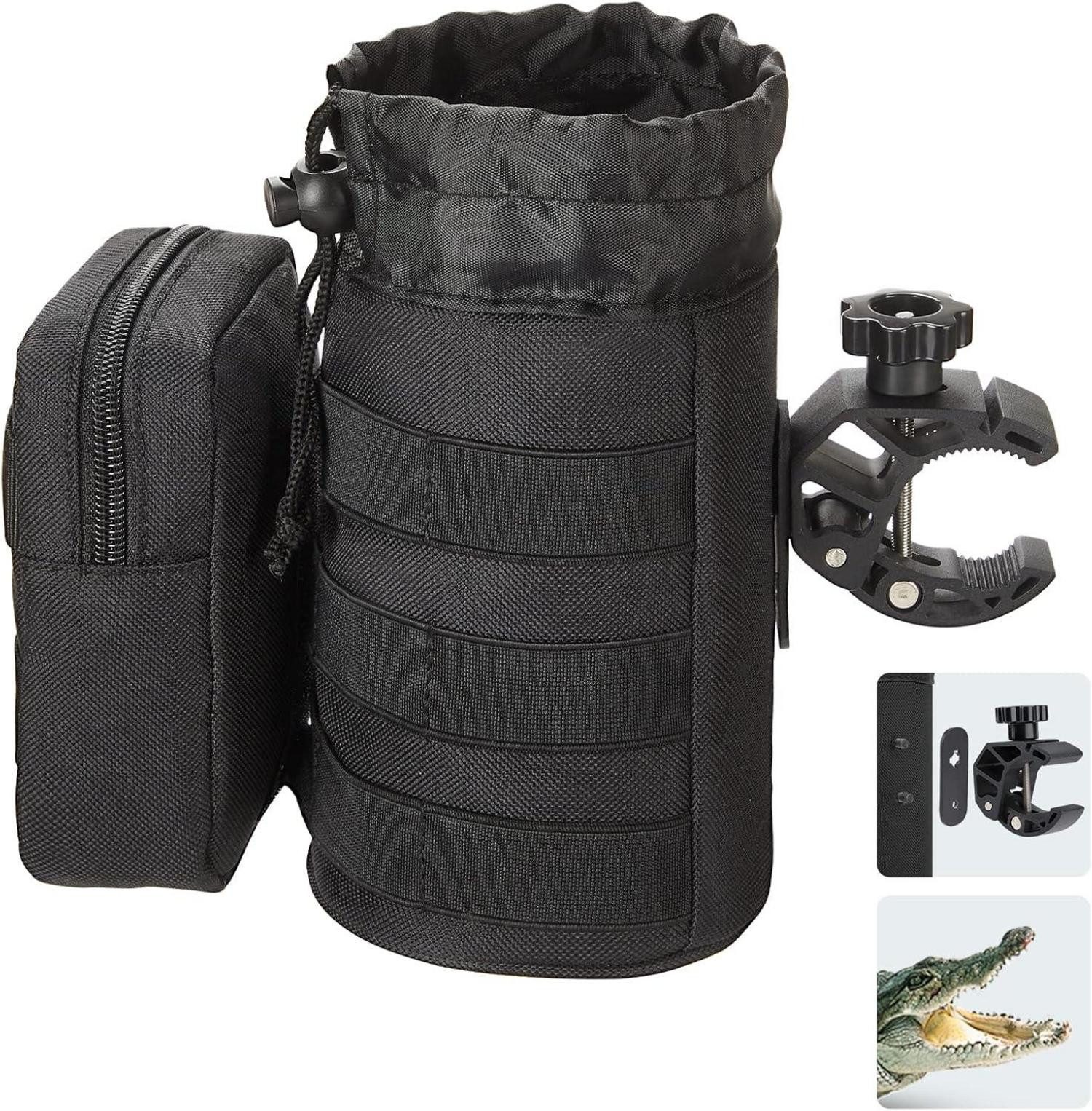 Fahrrad-Gepäckträger Fahrrad Flaschenhalter Getränkehalter Oxford-Stoff Tasche Schwarz XL
