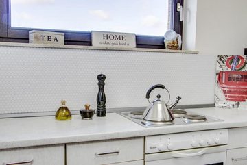 Mosani Keramik Mosaikfliesen Knopfmosaik LOOP Rundmosaik weiß glänzend Wand Küche Dusche BAD, weiß, Bodengeeignet Frostbeständig