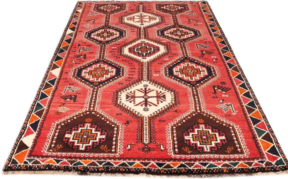 Orientteppich Shiraz 128x268 Handgeknüpfter Orientteppich Höhe: Trading, 10 Nain rechteckig, mm / Läufer, Perserteppich